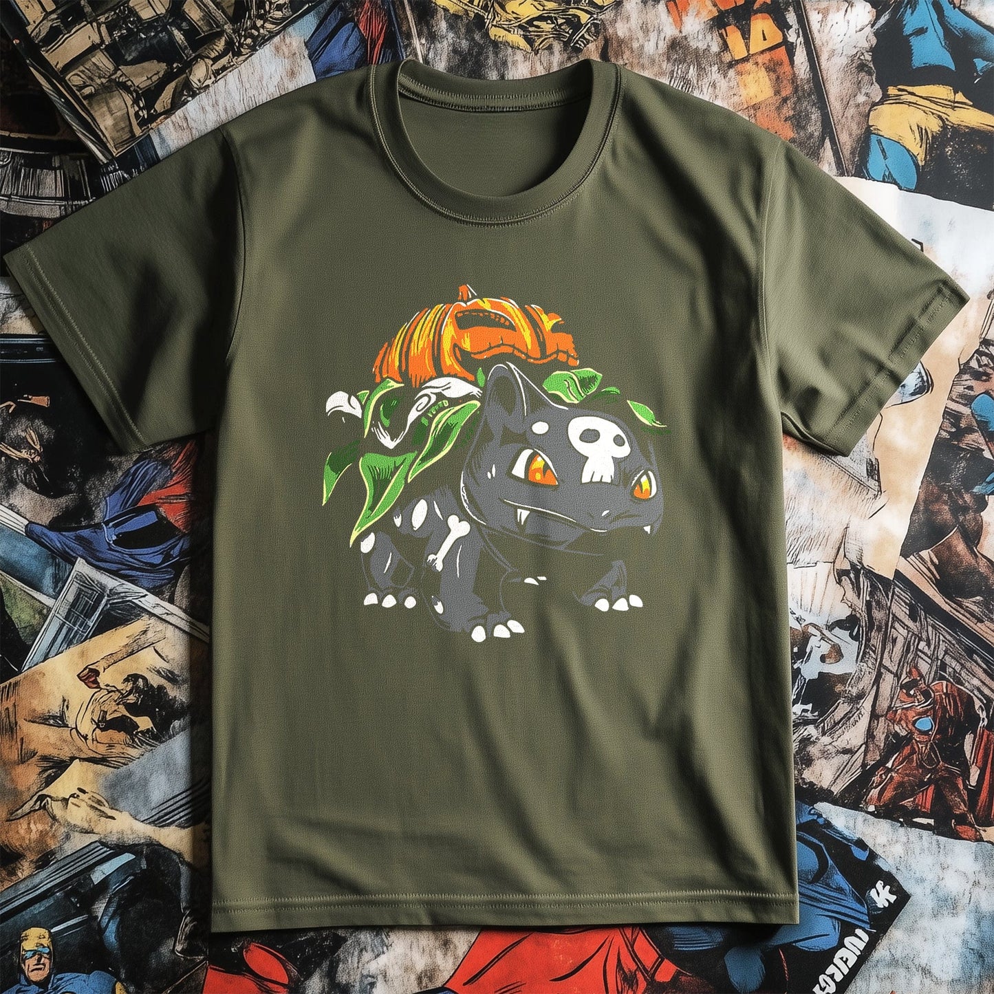 Cute Halloween Bulbasaur T-Shirt