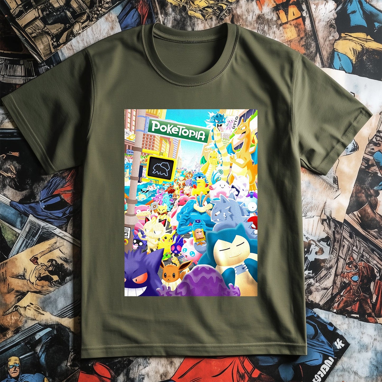 Poketopia T-Shirt Join the Cartoon