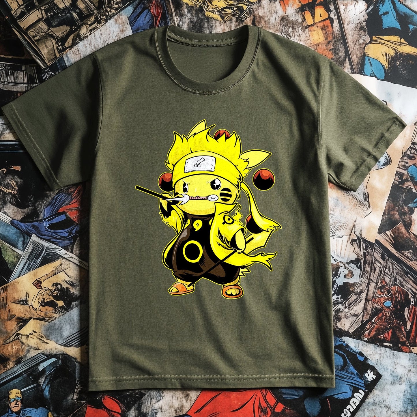 Pikachu-Naruto Mashup T-shirt