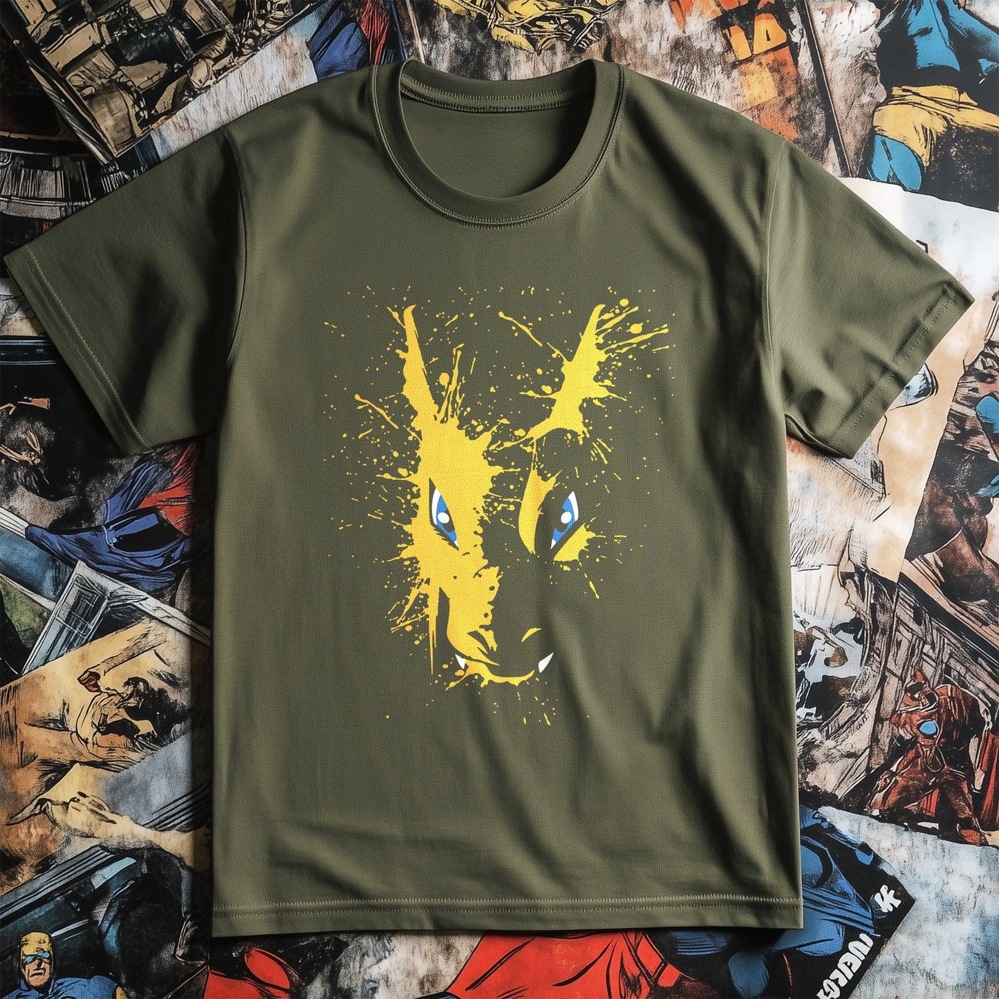 Charizard Splatter T-Shirt - Unleash