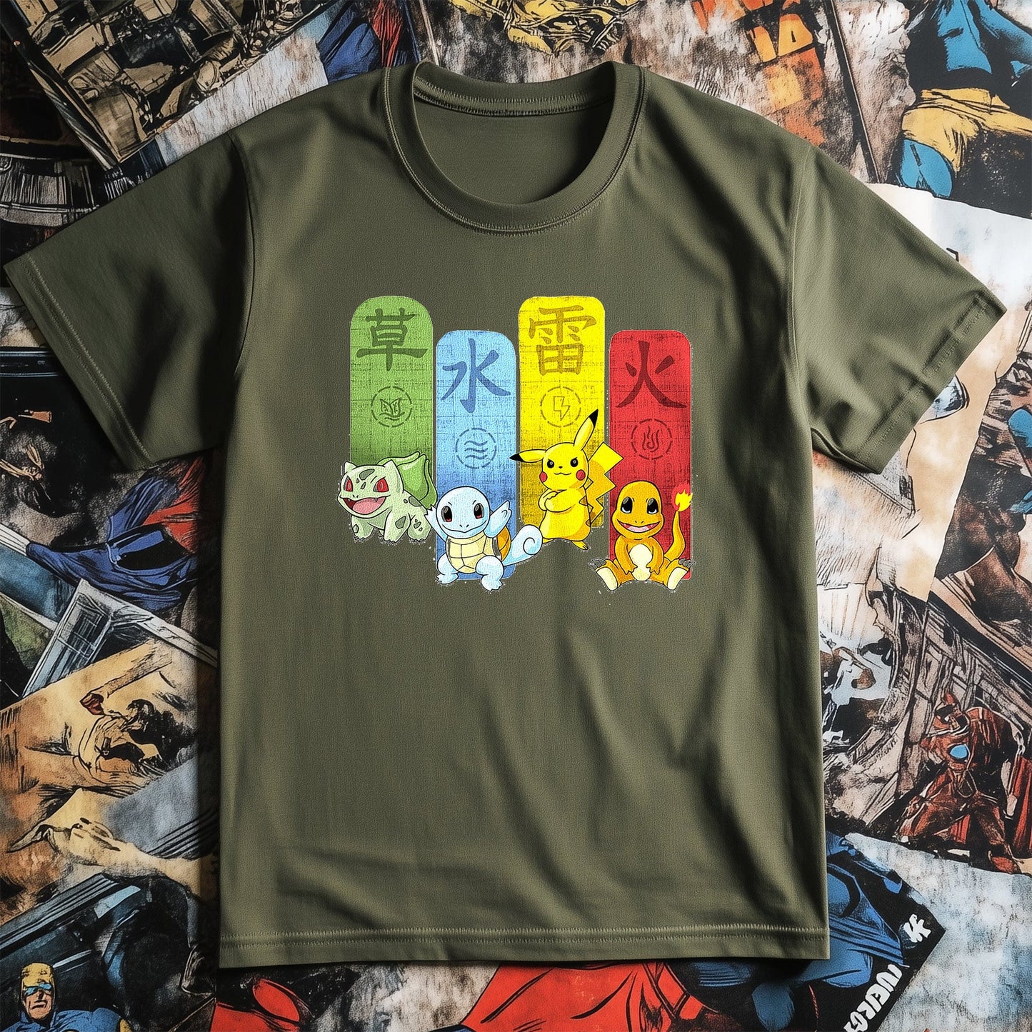 Pok√©mon-Kanji T-Shirt  Catch 'Em