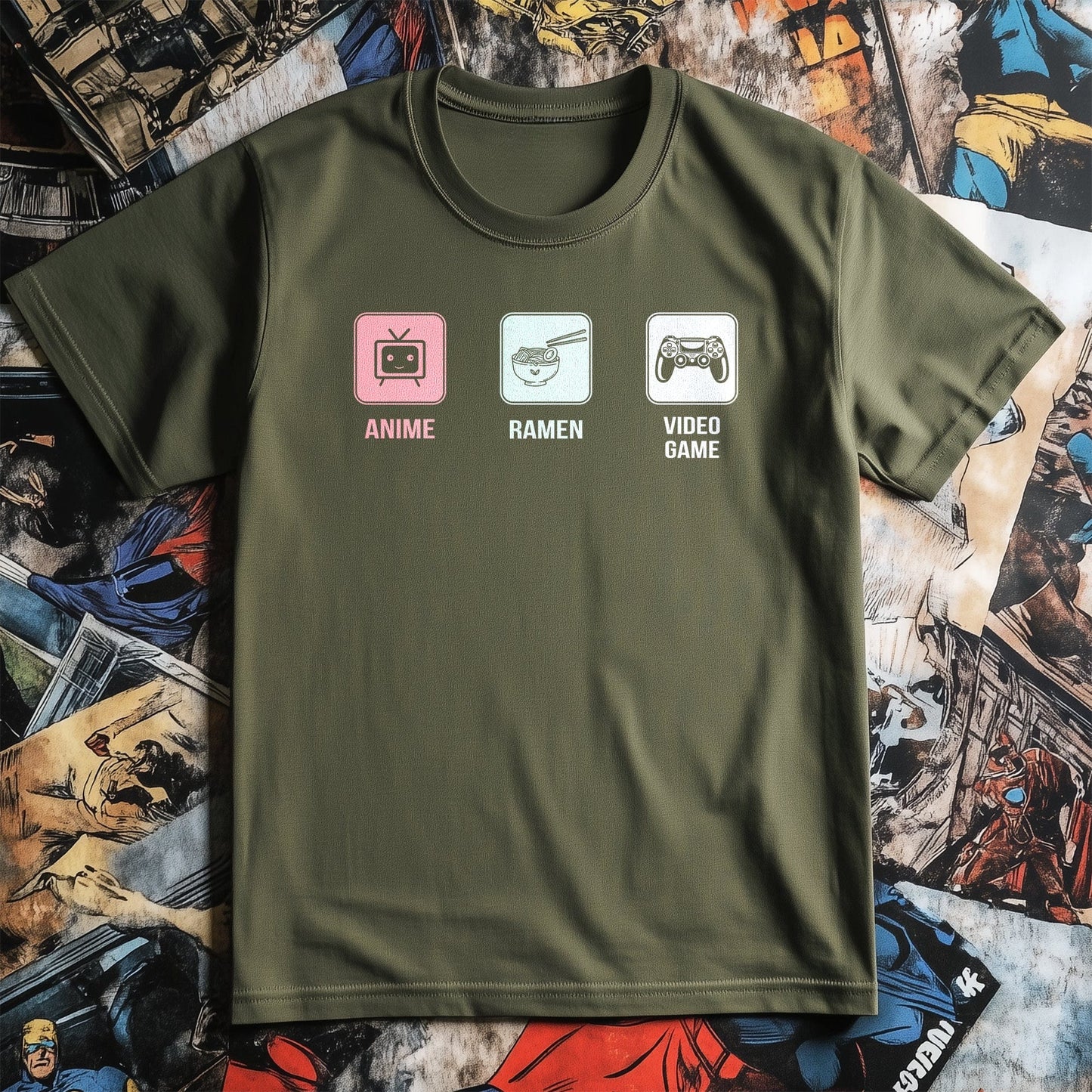 Anime Ramen Video Games T-Shirt -