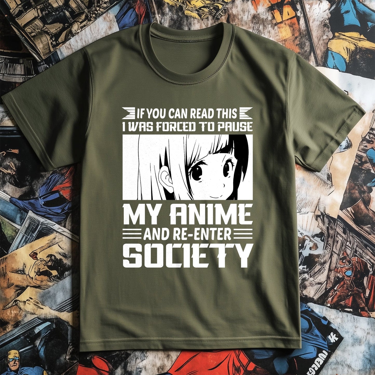 Re-Enter Society Anime T-Shirt ‚Äì