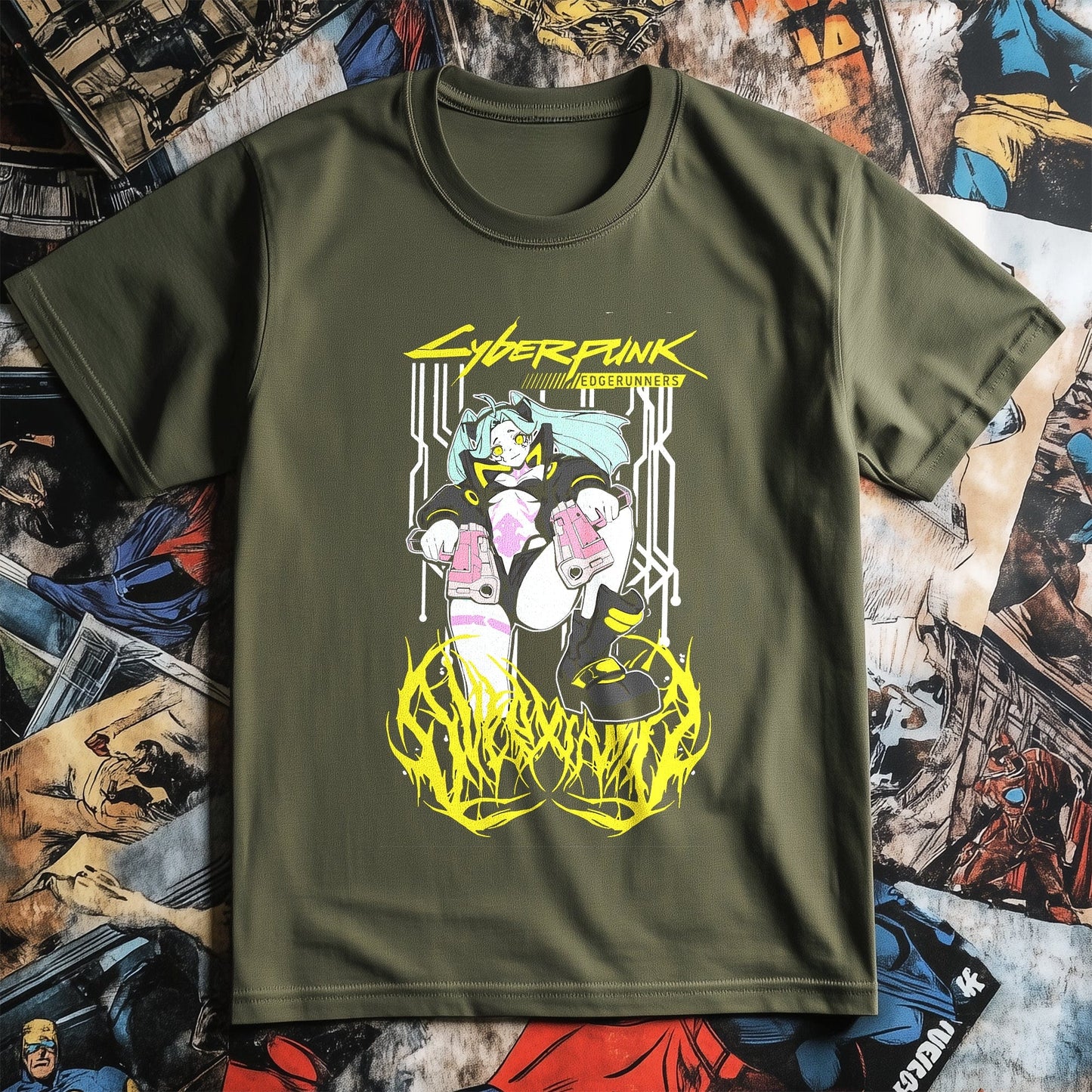 Rebecca Edgerunners Sticker T-shirt