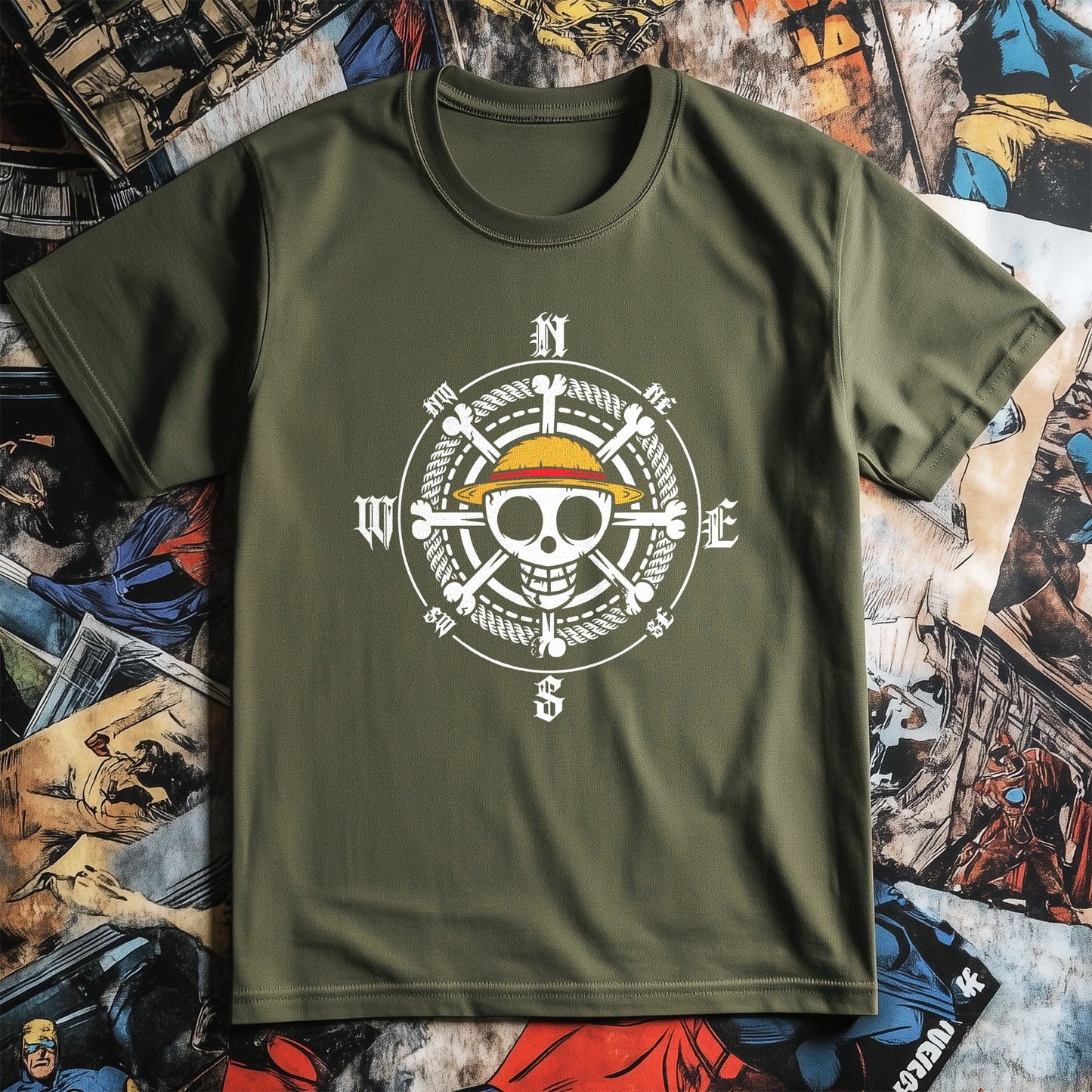 Pirate Compass T-Shirt Navigate