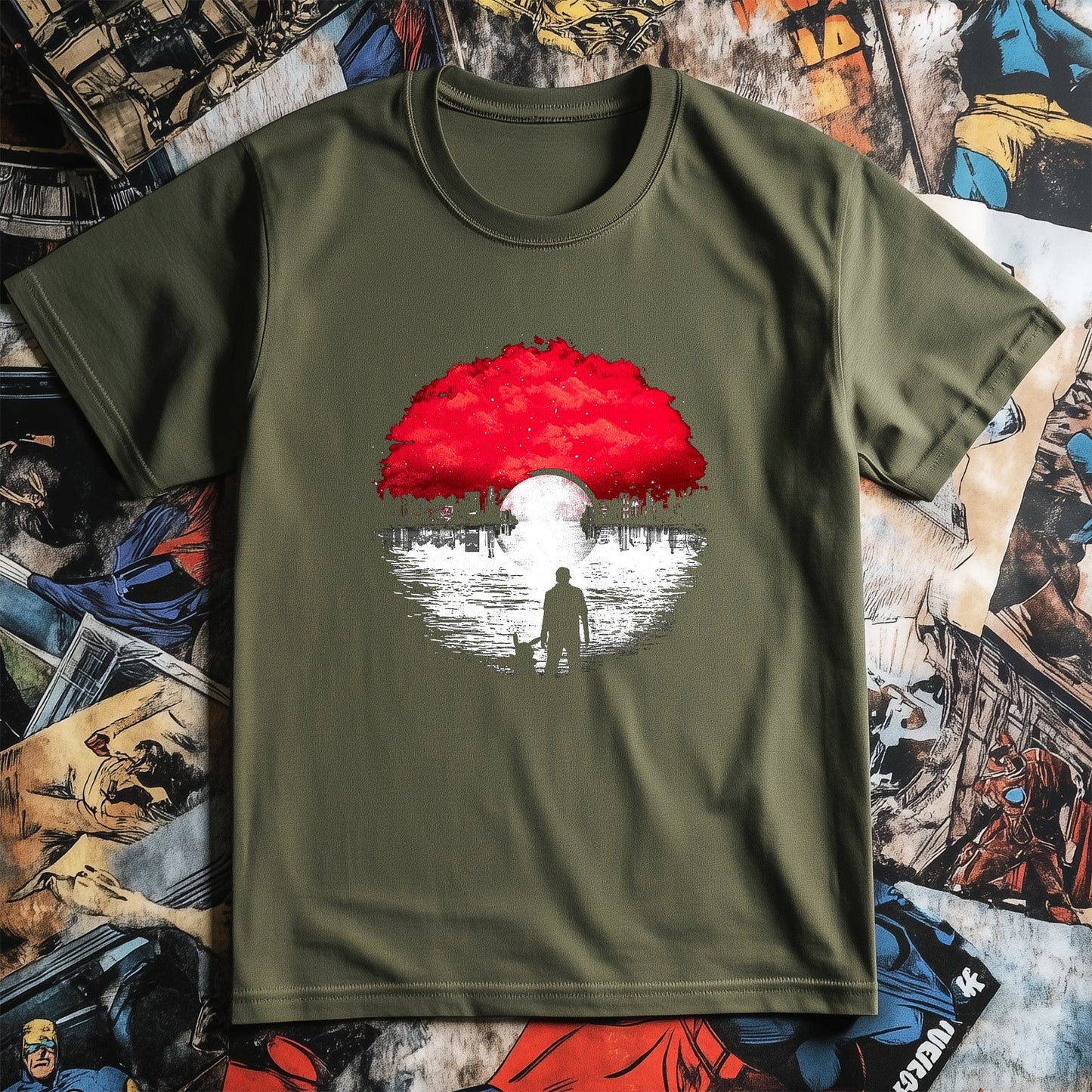 Disstressed Pok√©mon Sunset Ball T-Shirt