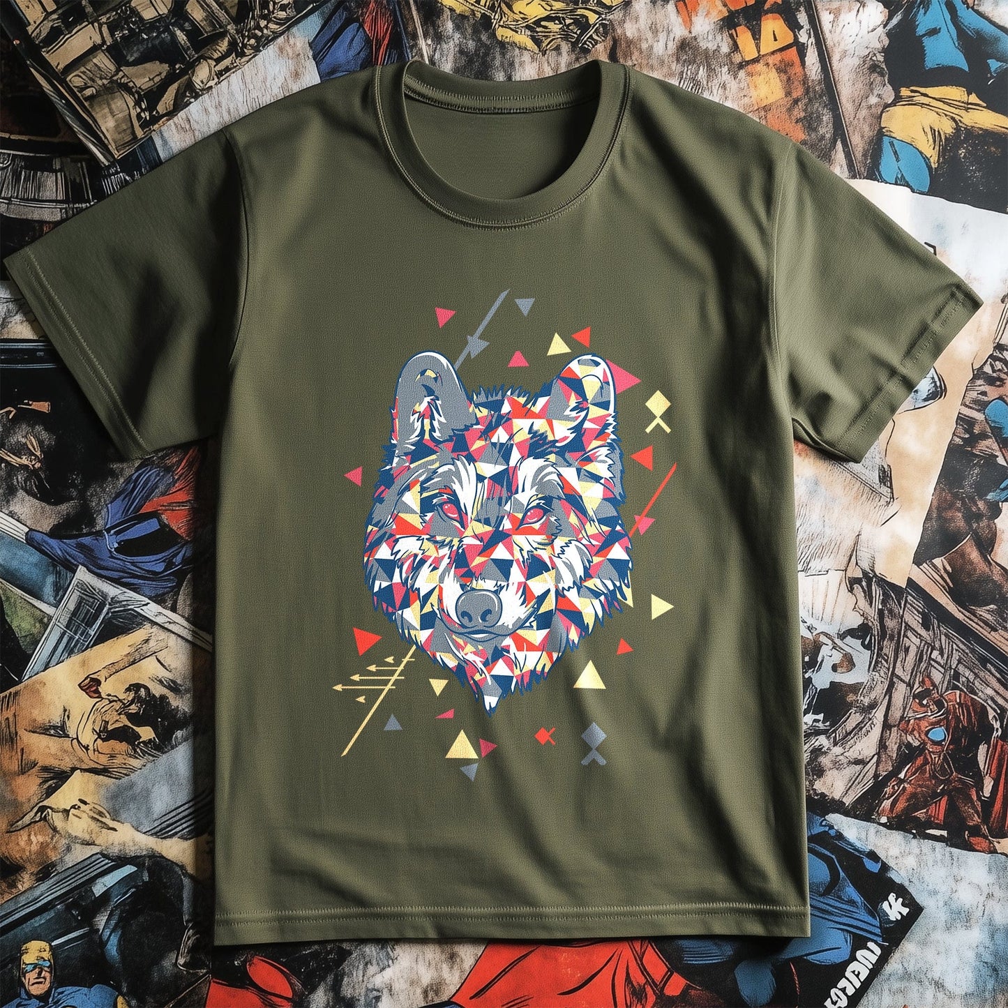 Abstract Wolf T-Shirt