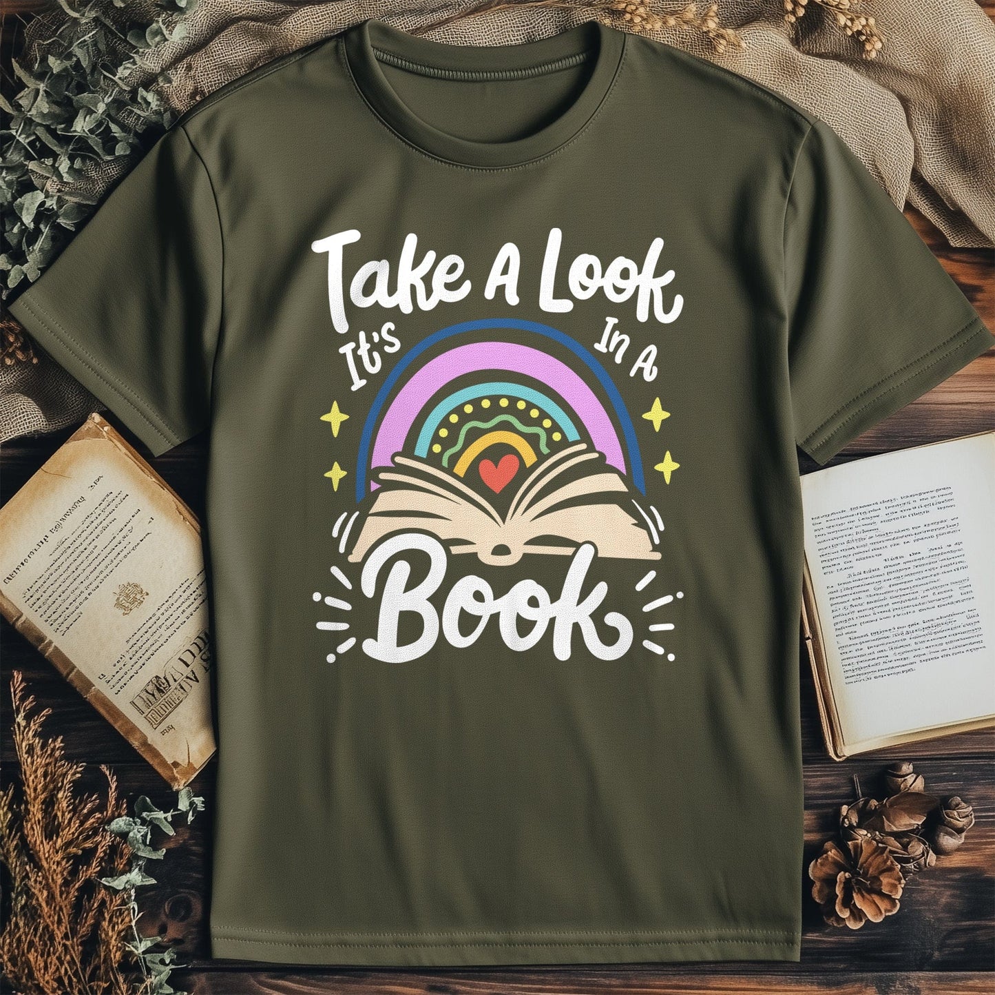 Take a Look in a Book  Kids Tee