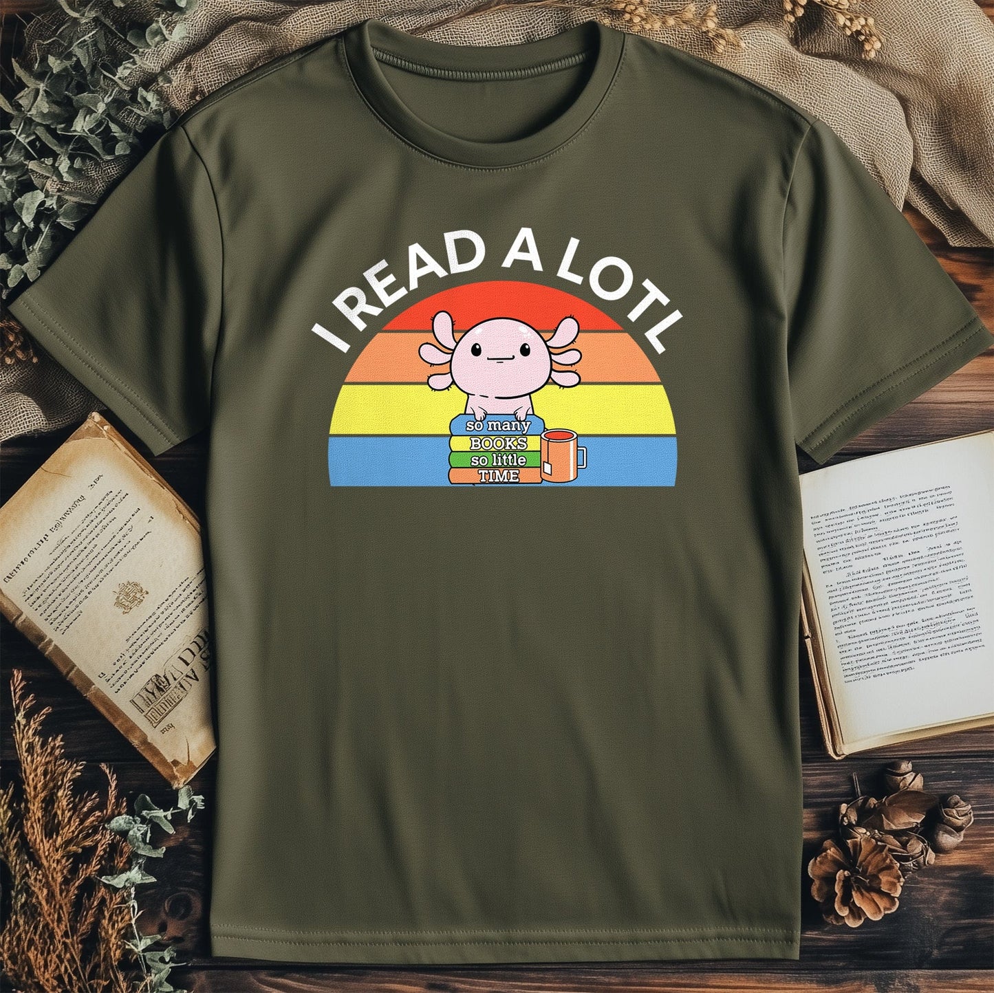 Axolotl Read Time T-Shirt