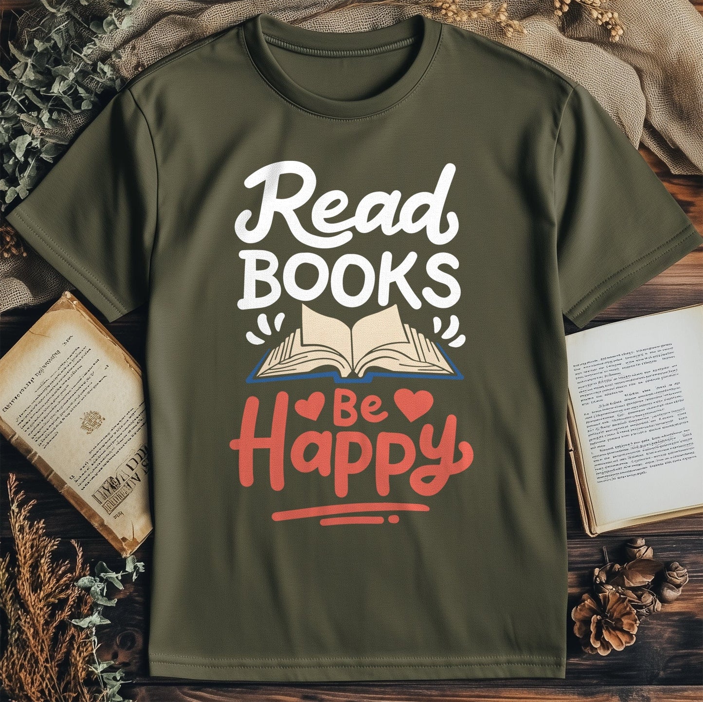 Read Books Be Happy  Kids Tee