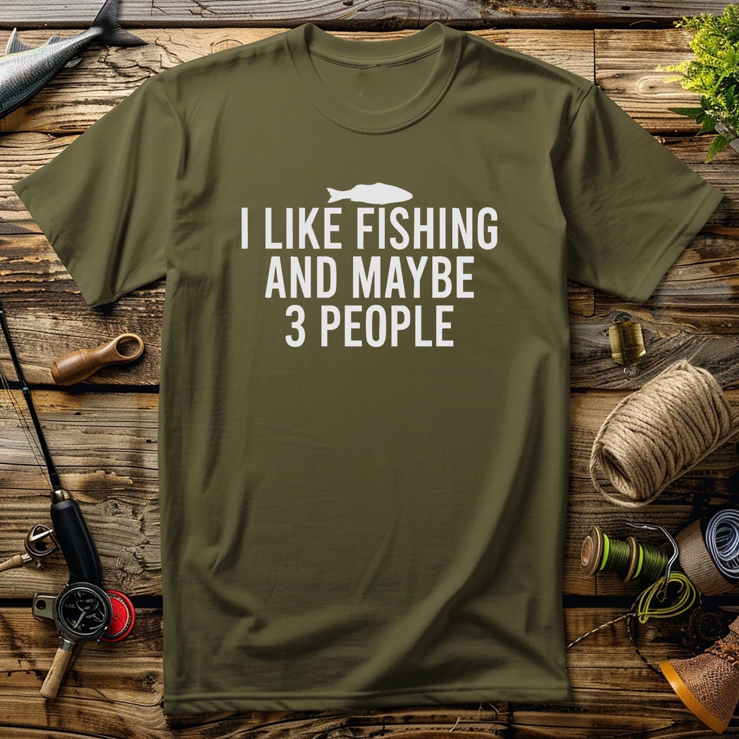 Fishing: 3 People  2 Fish t-shirt