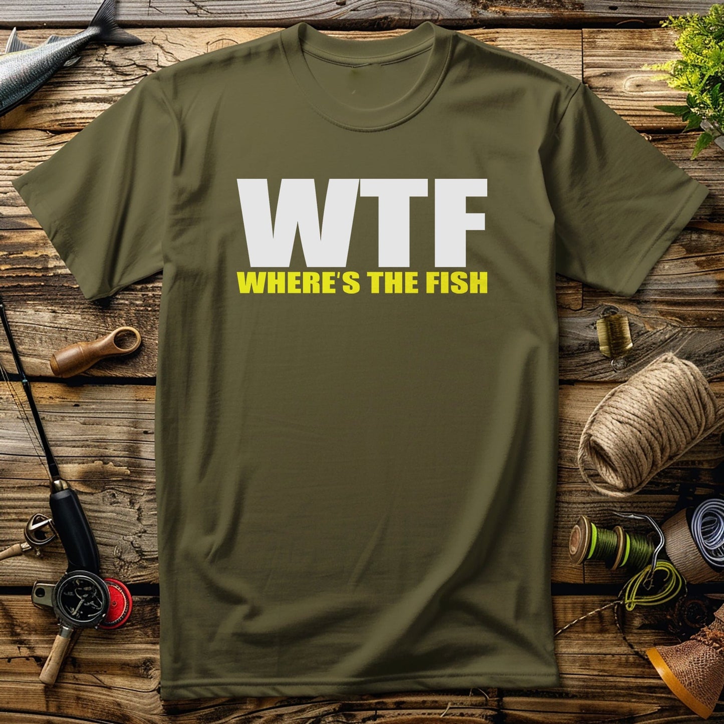WTF Wheres the Fish? T-shirt
