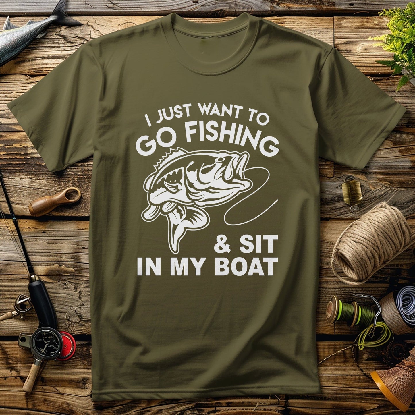 Fishing Sit in Boat T-shirt