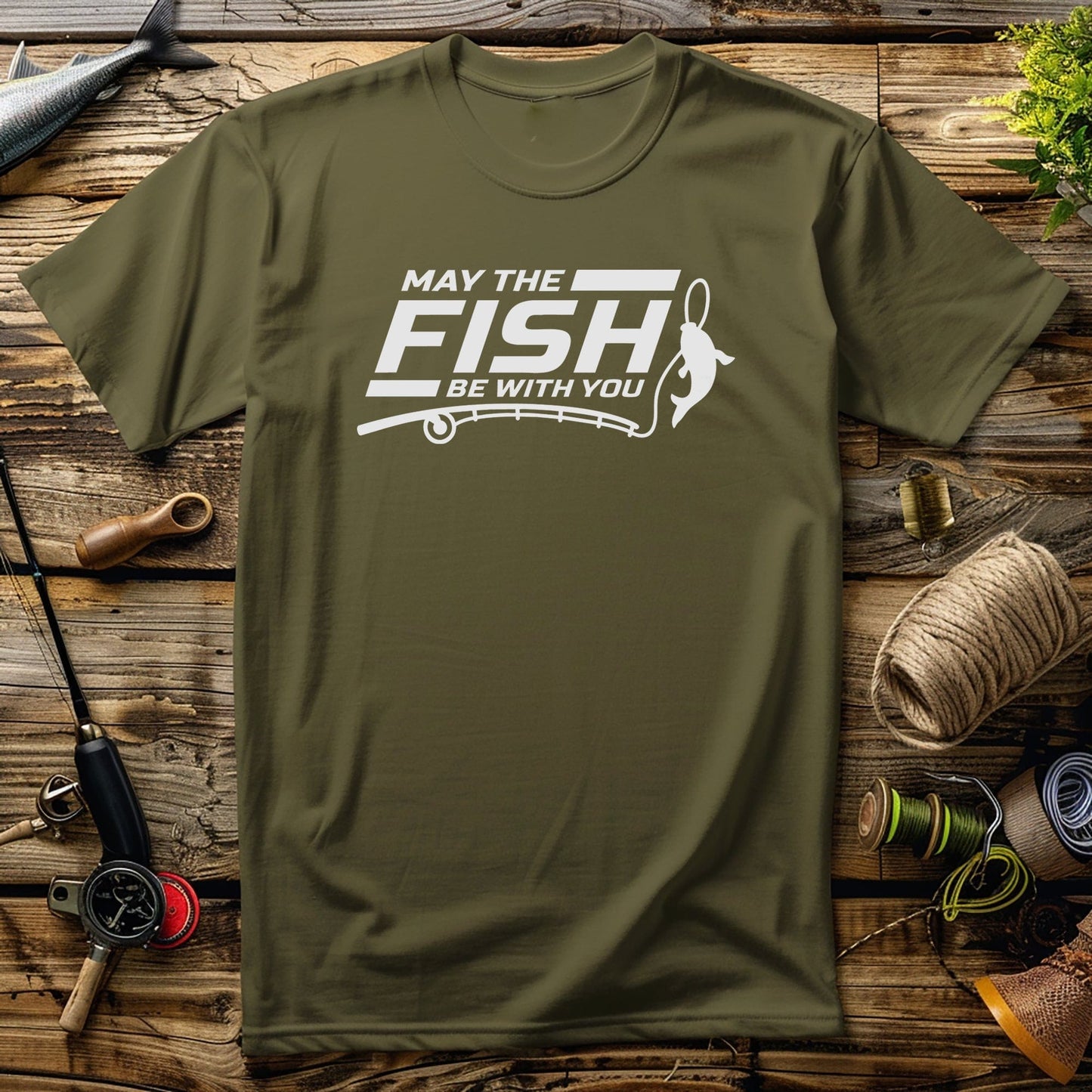 May the Fish Be With You 2 T-shirt