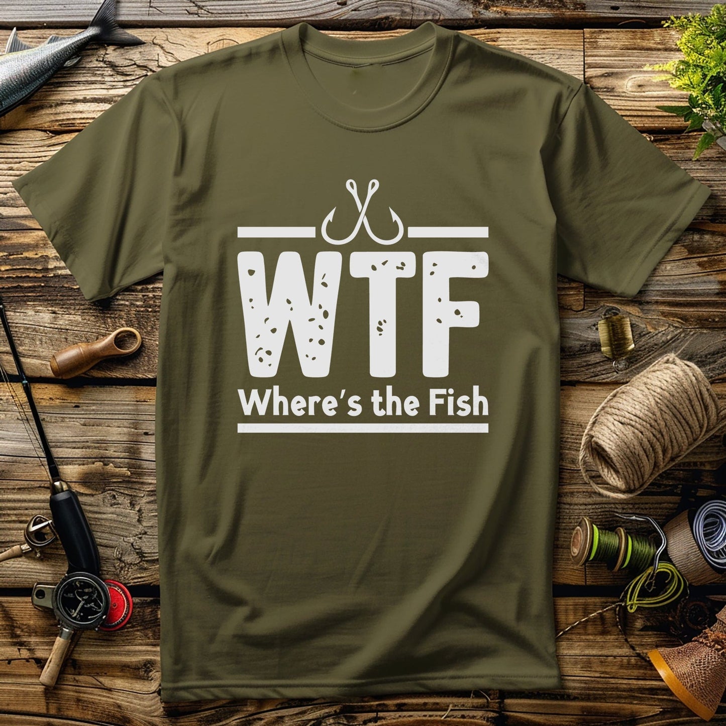 WTF Wheres the Fish 4? t-shirt