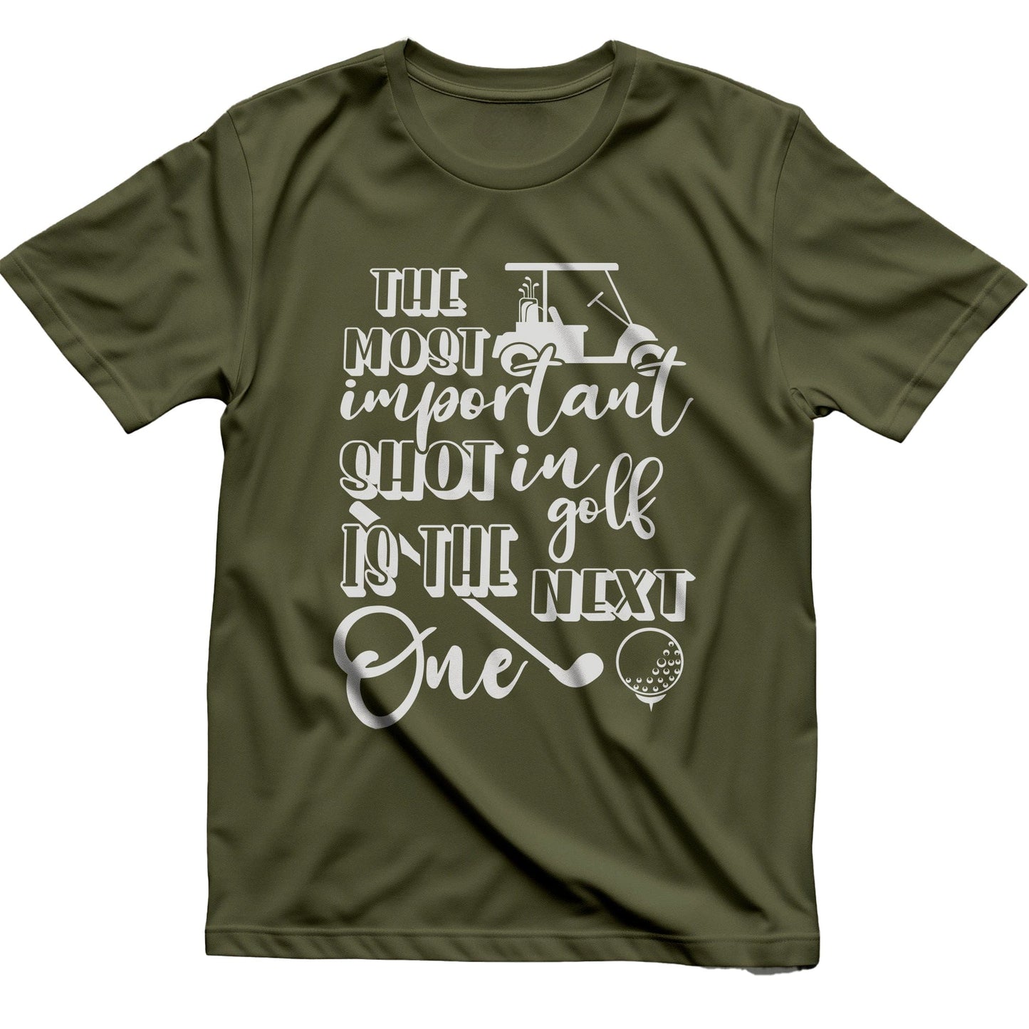 Golf-75 T-shirt The Most Important Shot In Golf
