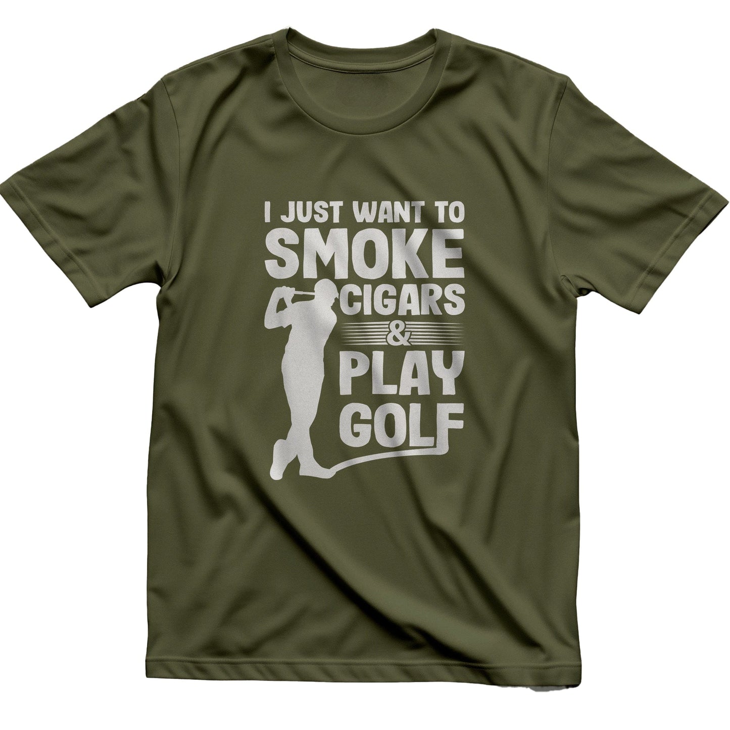 I Just Want to Smoke Cigars and Play Golf t-shirt