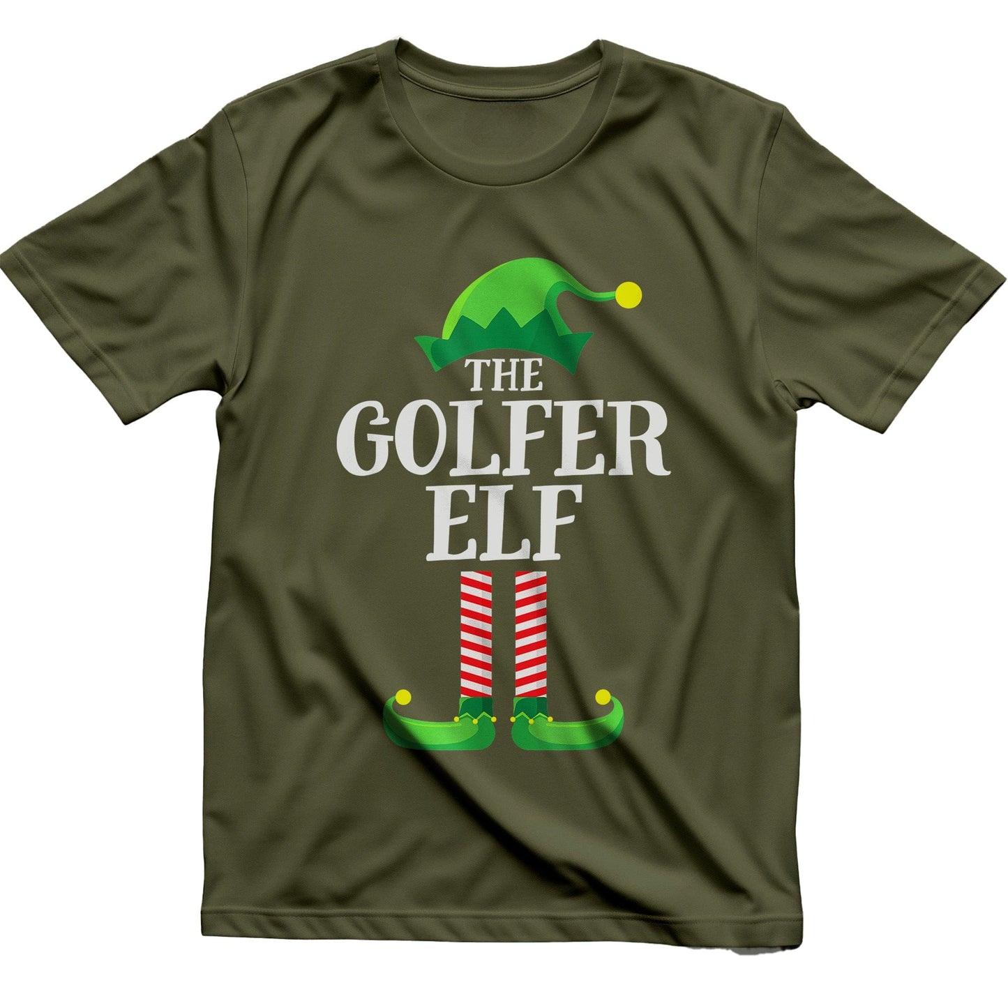 Golfer Elf Matching Family t-shirt