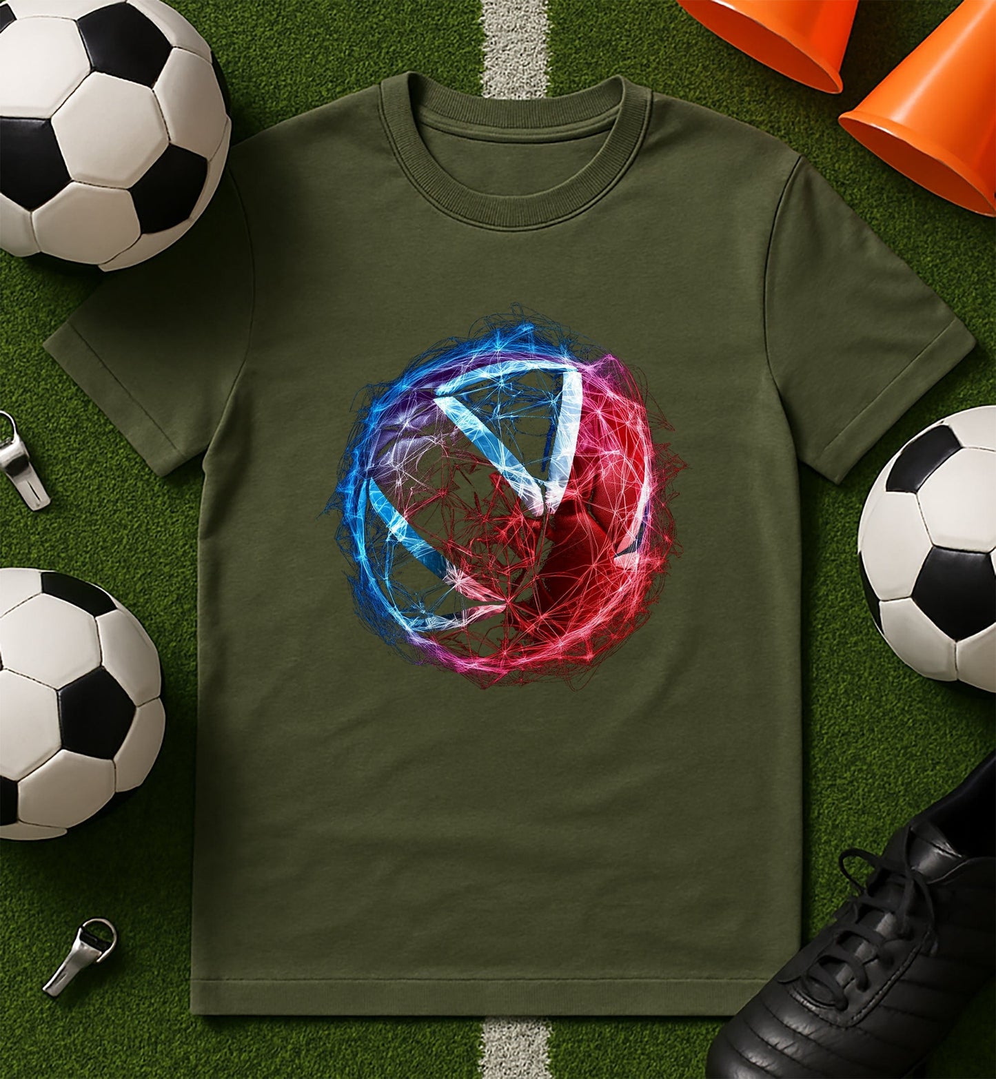 Glowing Football T-Shirt