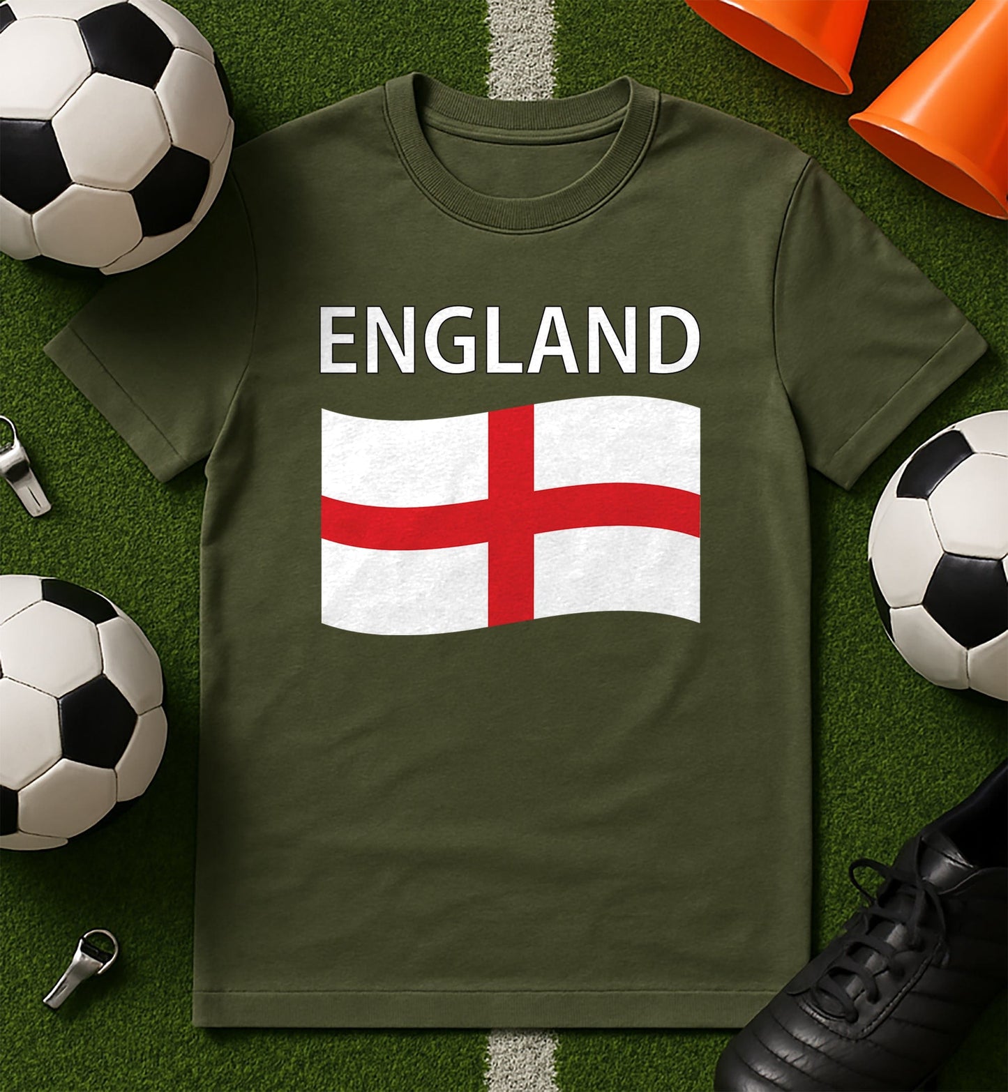 England Wave Flag T-Shirt