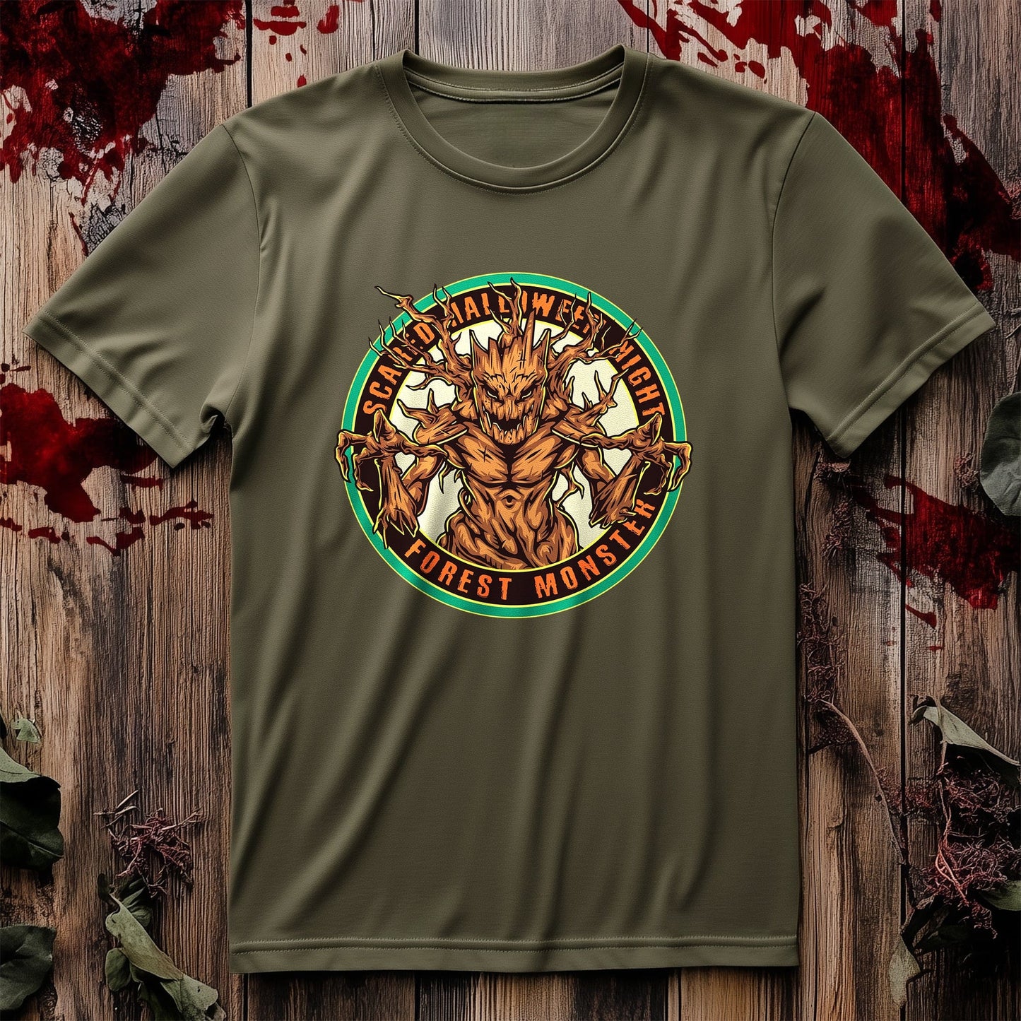 Halloween Night Forest Monster T-shirt