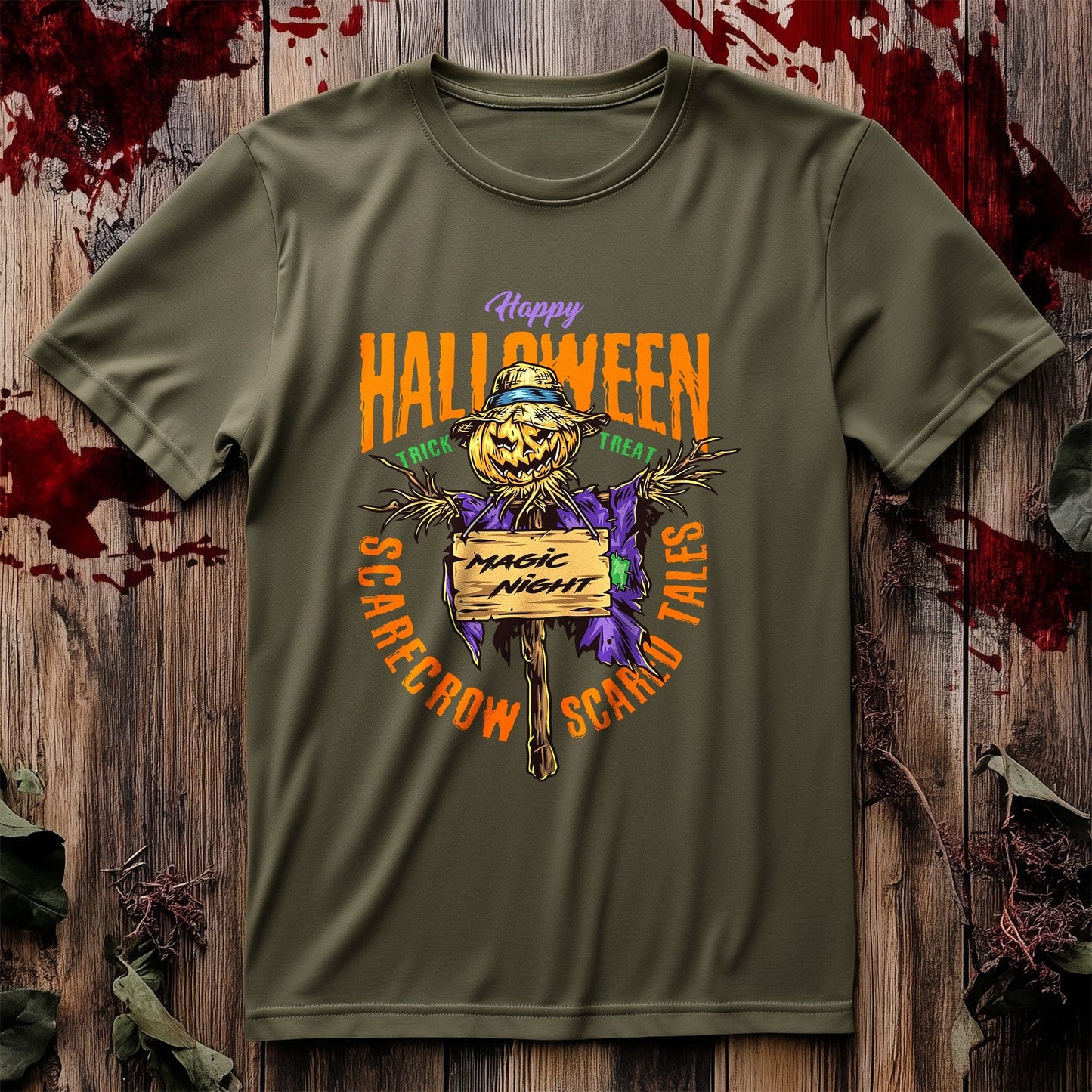 Magic Night Scarecrow T-Shirt - Spooky
