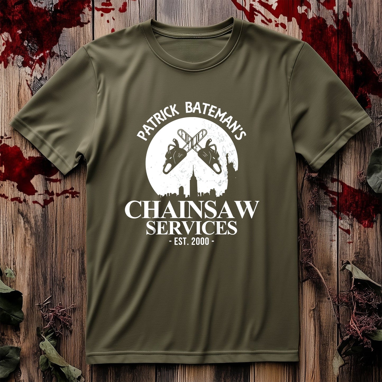 Patrick Bateman's Chainsaw Service T-Shirt