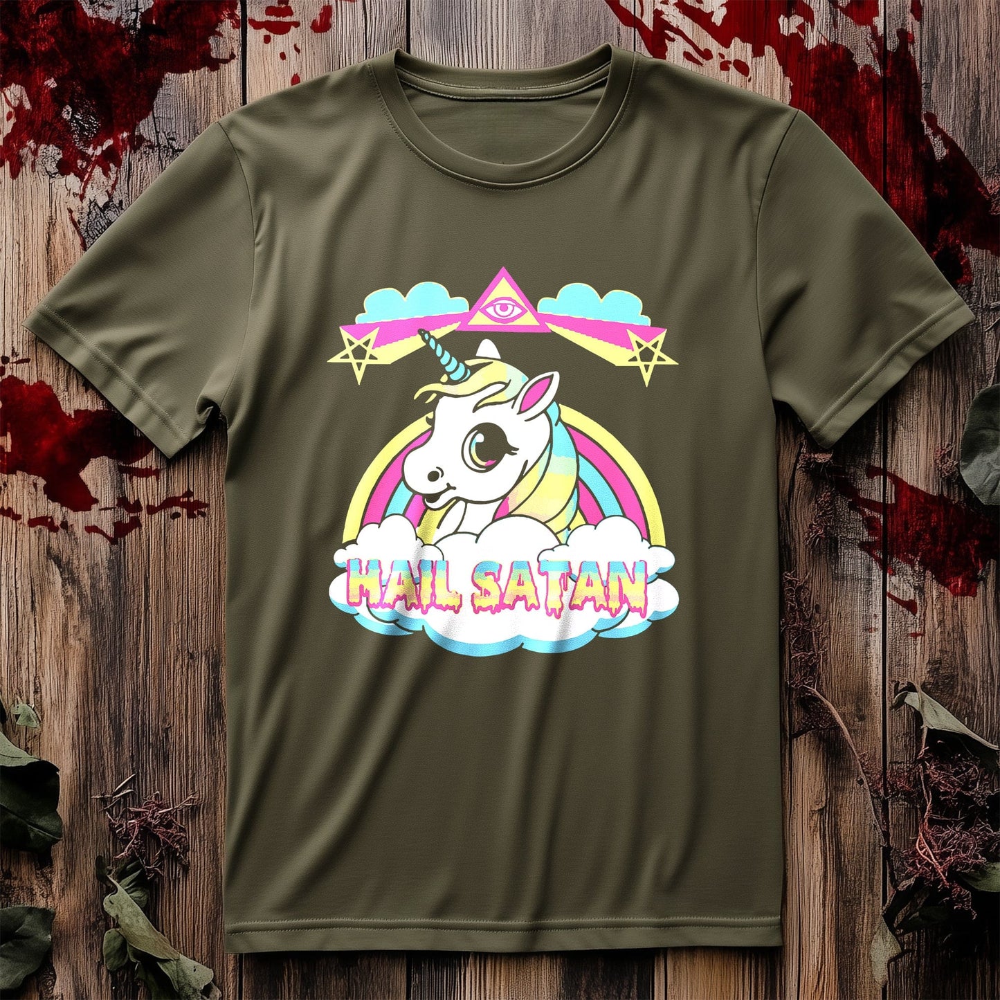 Hail Satan Unicorn T-shirt