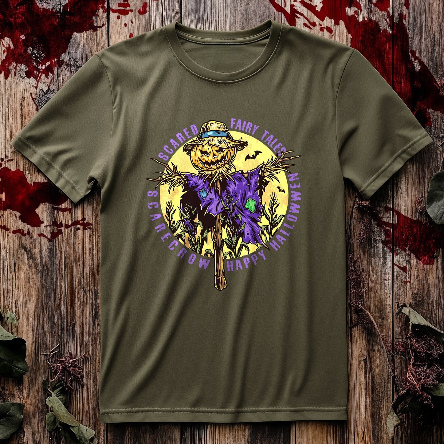 Scared Fairy Tales Scarecrow T-Shirt -