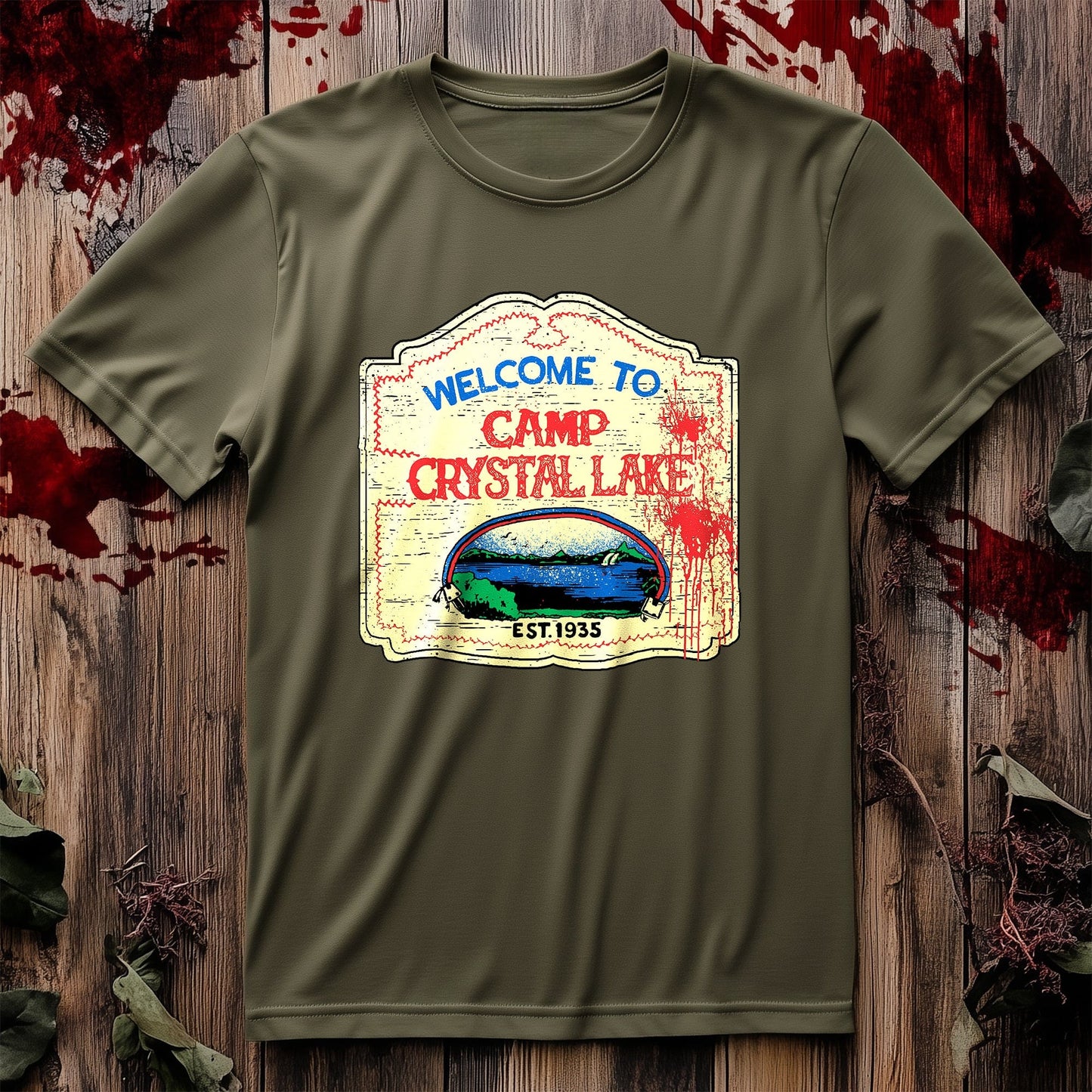 Welcome to Camp Crystal Lake Sign t-shirt
