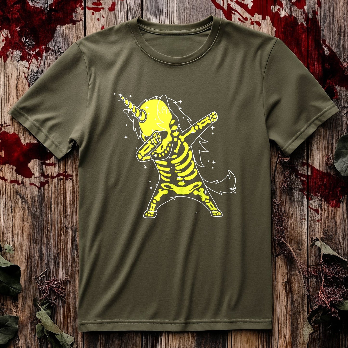Dabbing Skeleton Unicorn T-Shirt