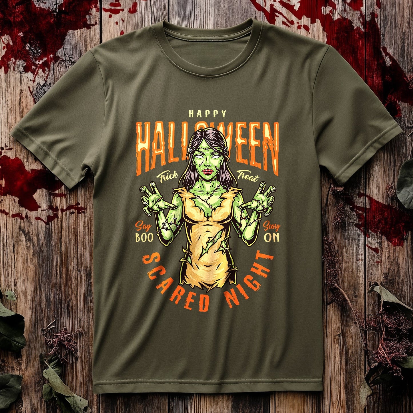 Say Boo! Female Frankenstein T-Shirt -