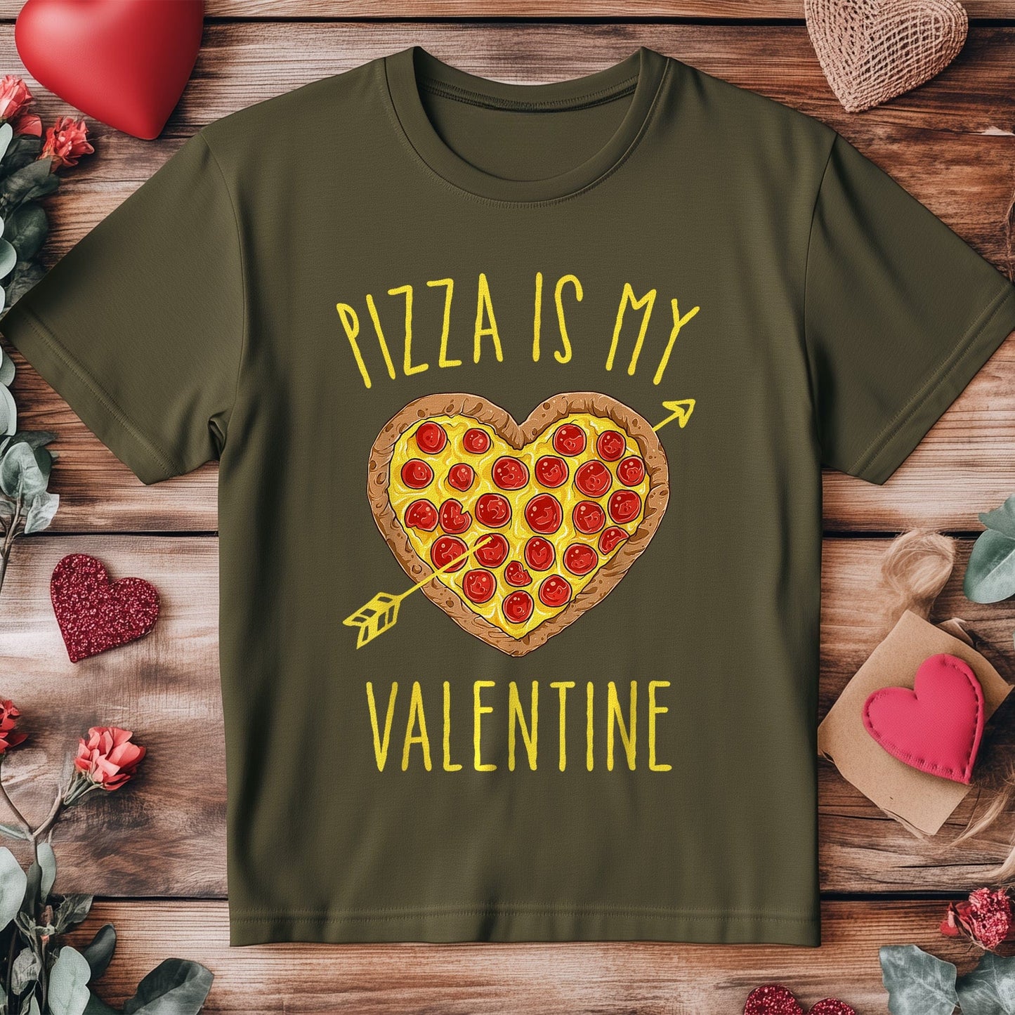 Pizza Is My Valentine T-shirt