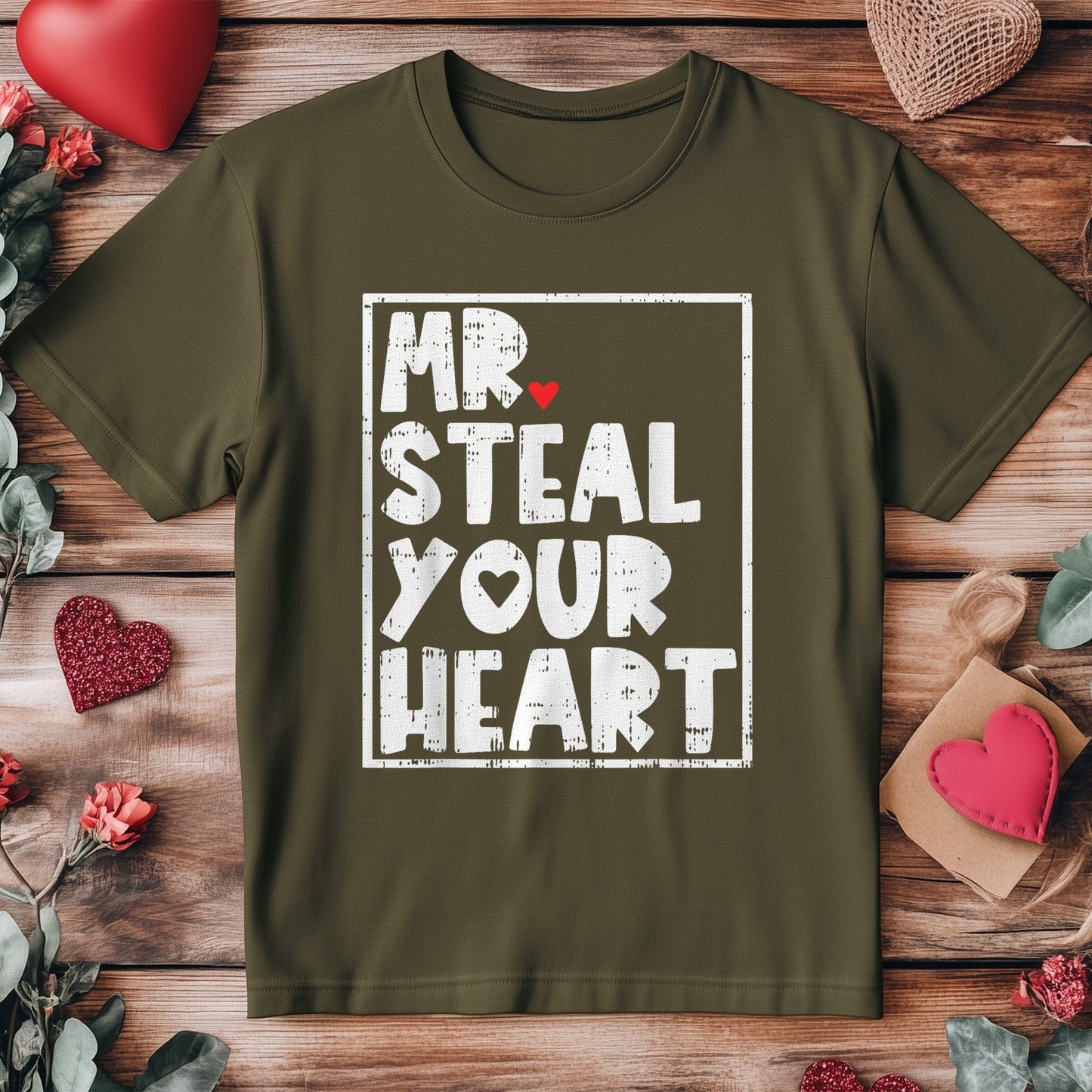 Mr. Steal Your Heart Funny Valentine's Day T-shirt