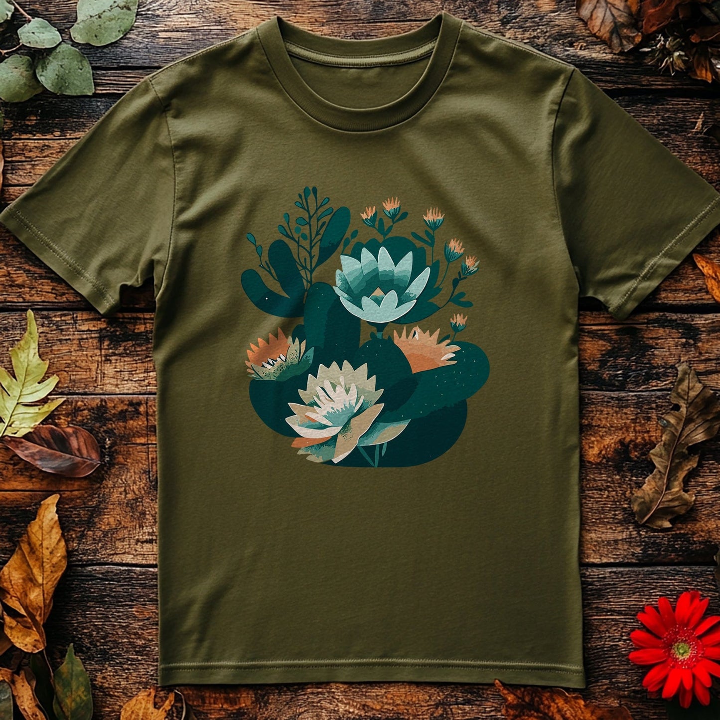 Flower54 T-shirt - Dive into Floral