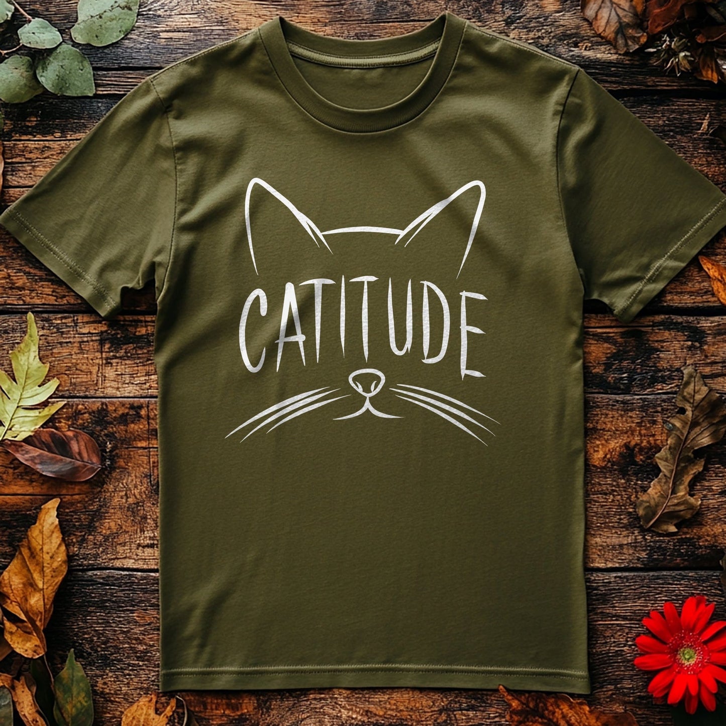 Cat Lovers Catitude T-Shirt -