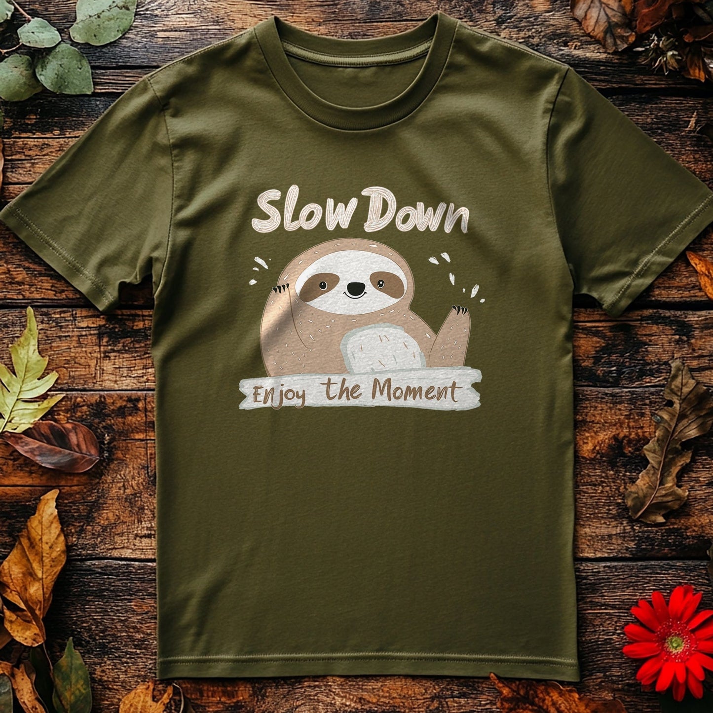 Slow Down 1 Sloth T-shirt