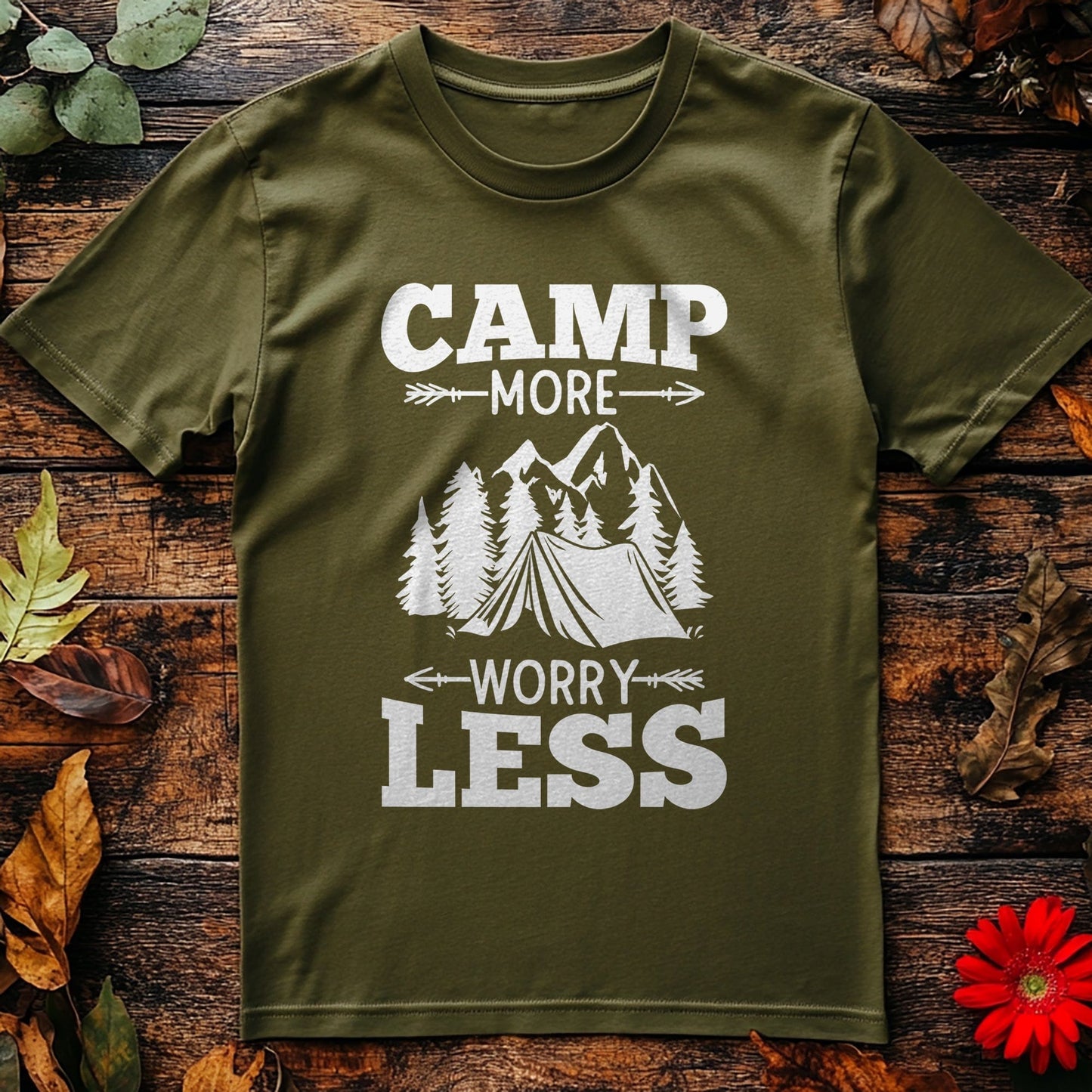 Camp More Worry Less T-shirt - Embrace