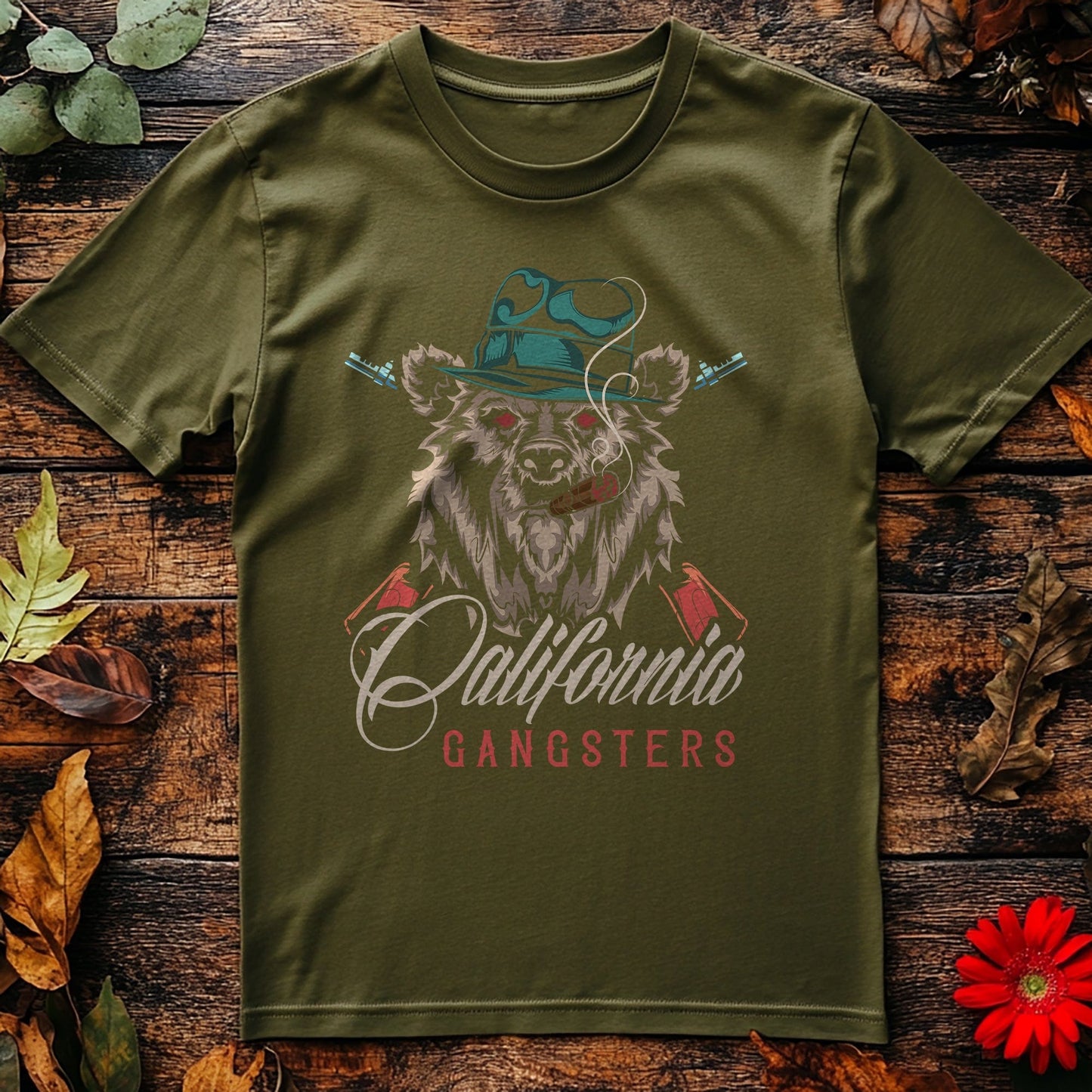 California Gangster Bear T-Shirt -