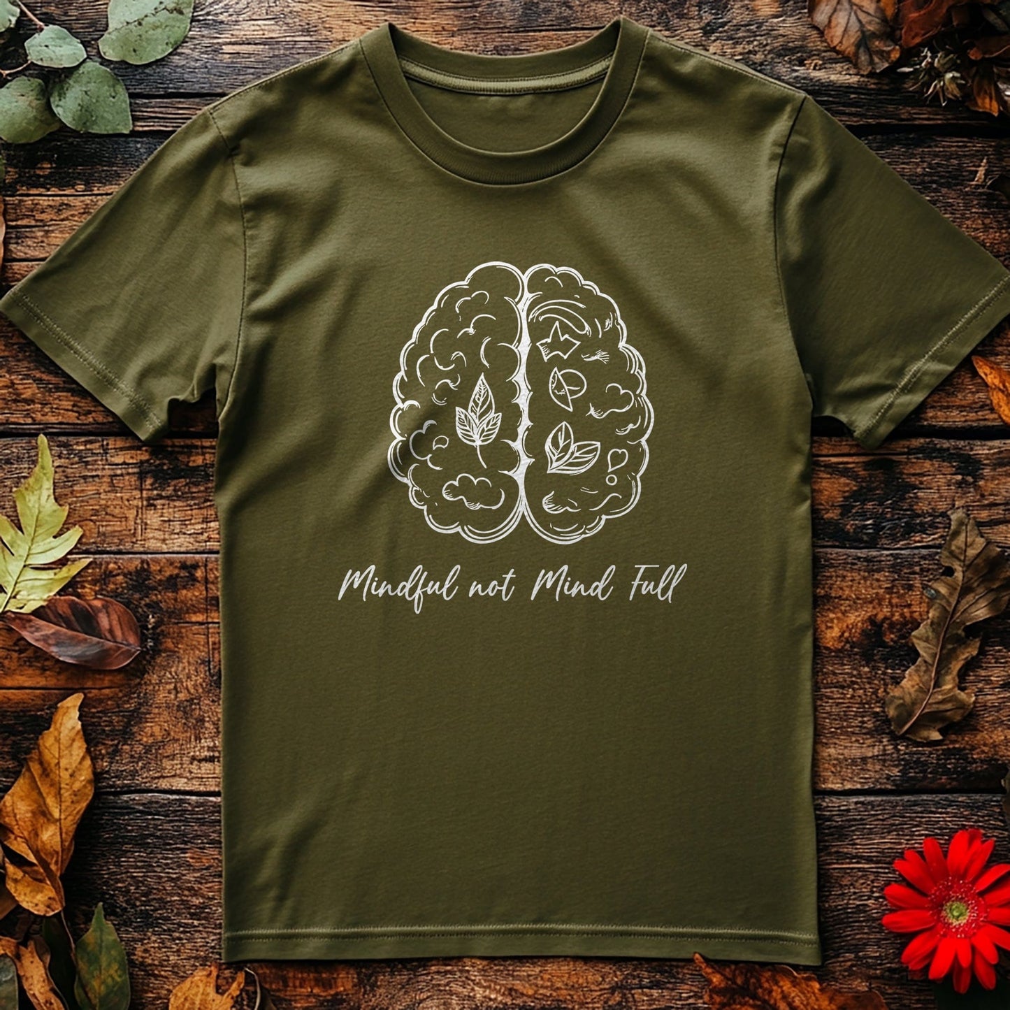 Mindful Mind Full 6 T-Shirt - Brainy &