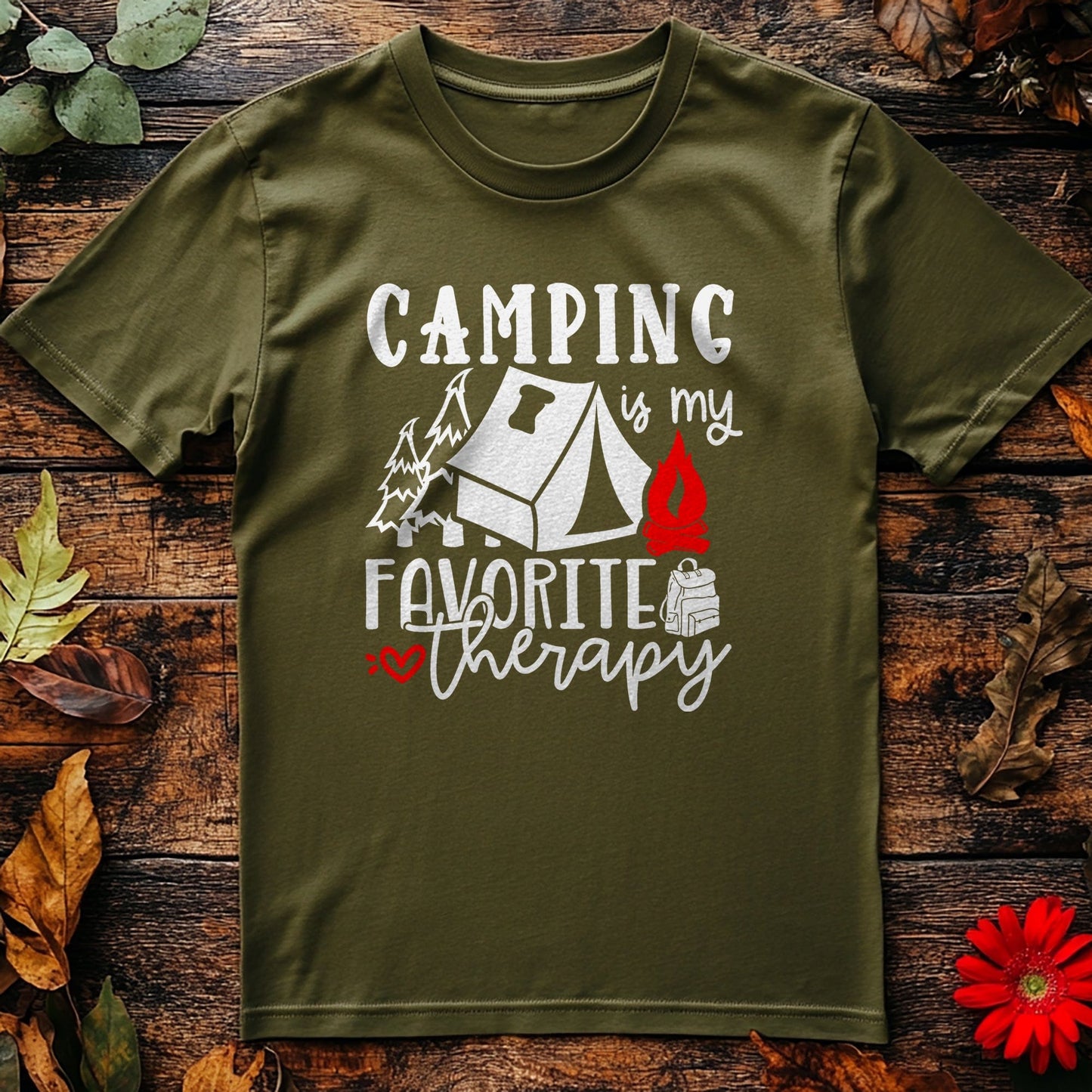 Camping Is My Favorite Therapy T-Shirt