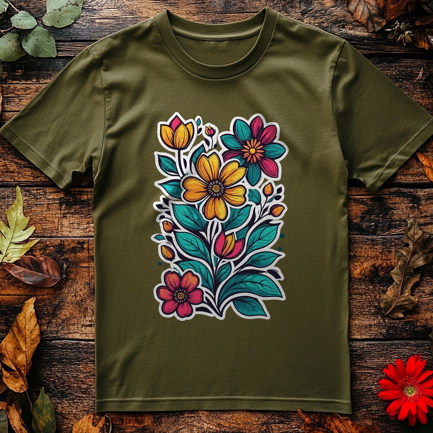 Flower70 t-shirt - Blooming Hilarity!