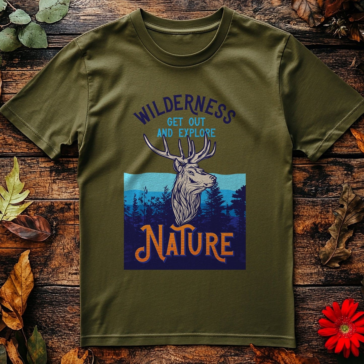 Outdoor_6 Deer T-shirt - Hilarious