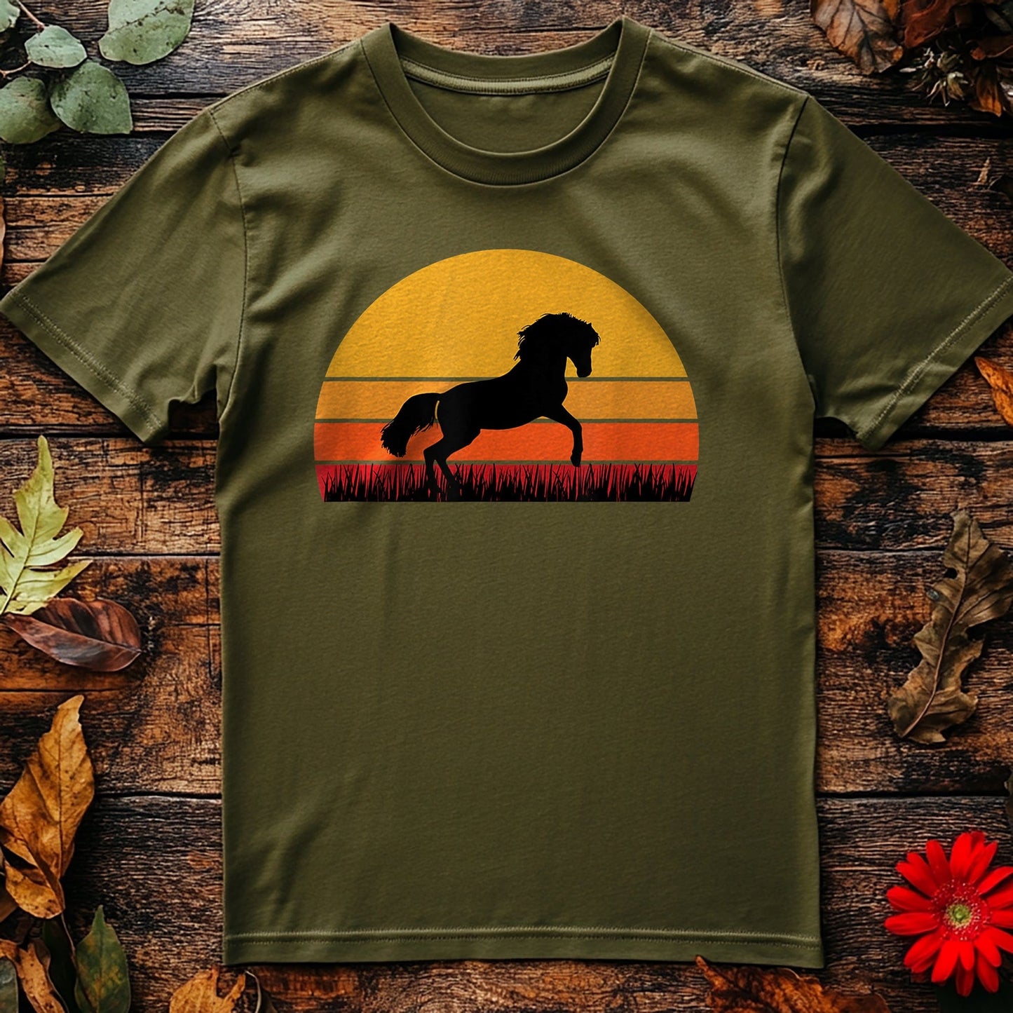 Horse Equine Sunset T-shirt