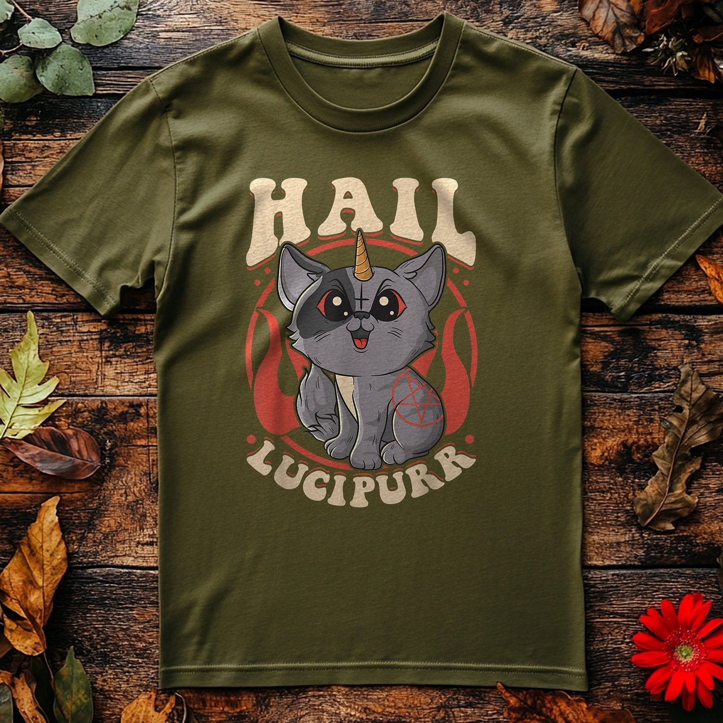Hail Lucipurr Cat T-Shirt