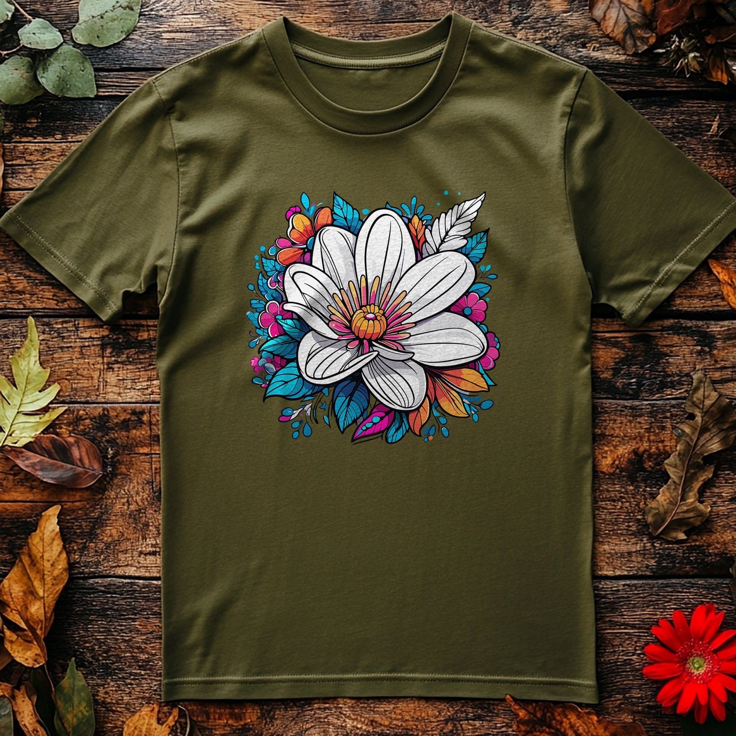 Flower61 T-Shirt - Blooming with