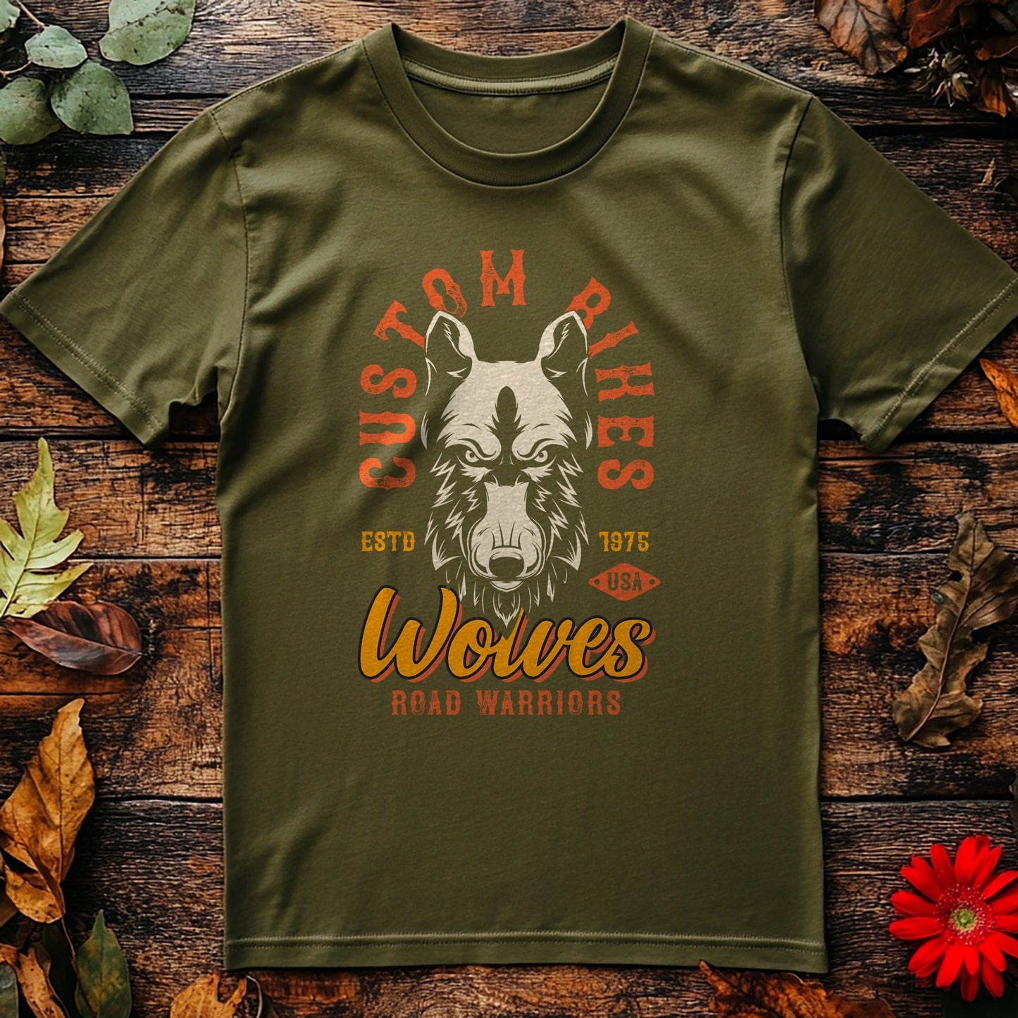 Custom Bikes Wolves T-shirt