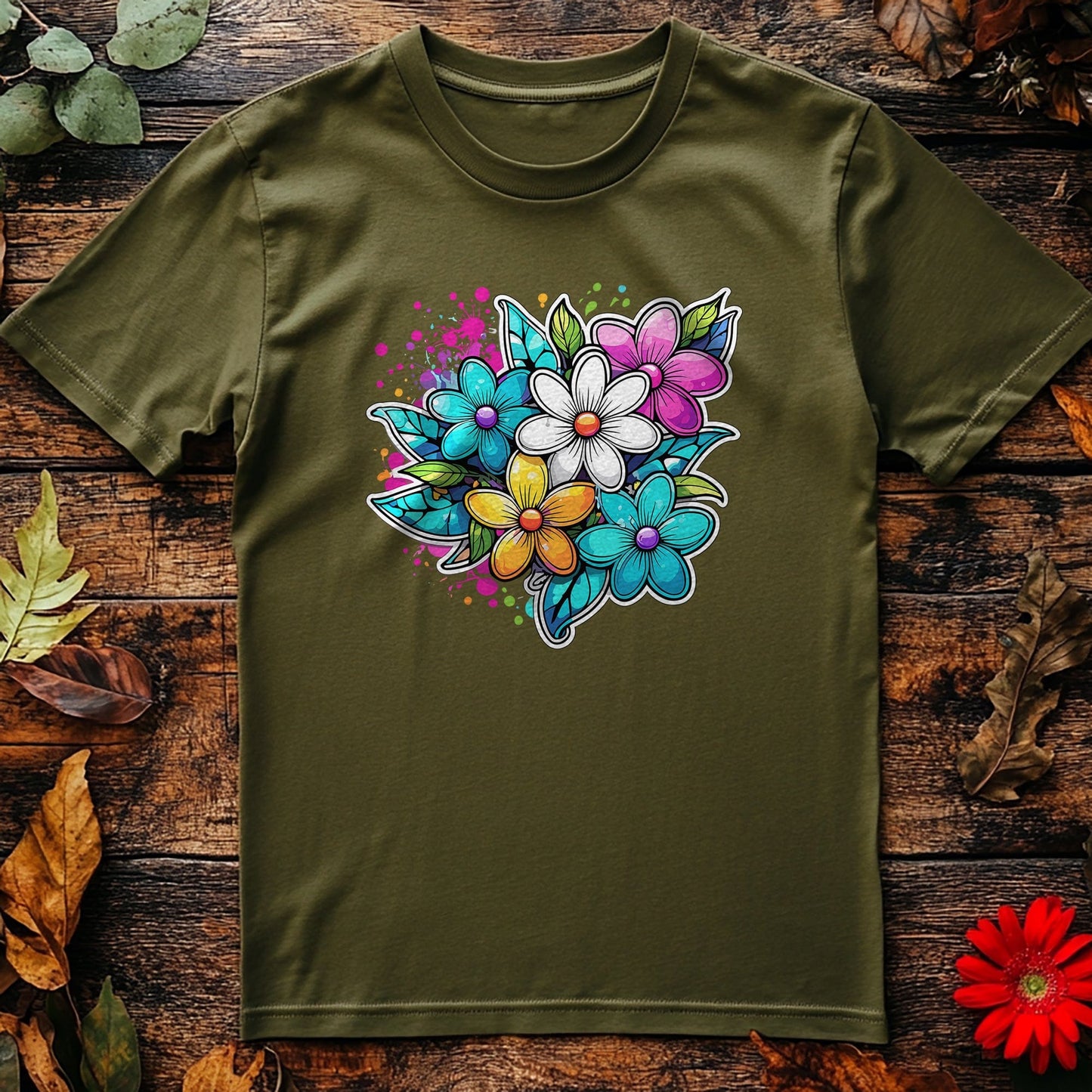 Flower39 T-shirt - Funny & Floral Fun!
