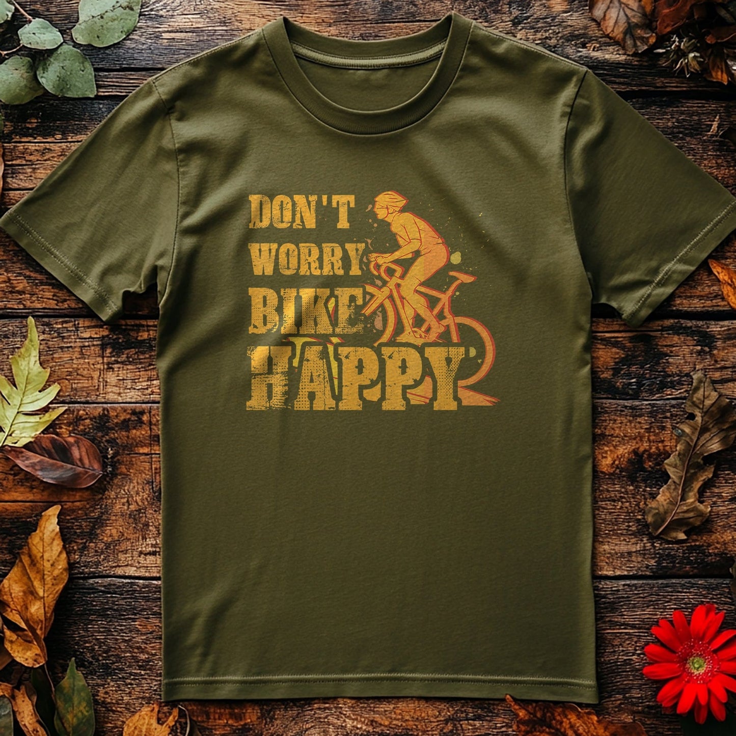 Don't Worry Bike Happy T-Shirt