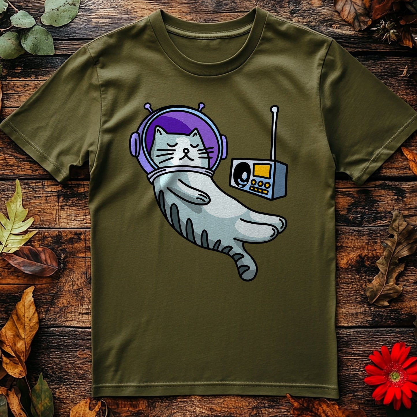 Cat In Space T-Shirt - Cosmic